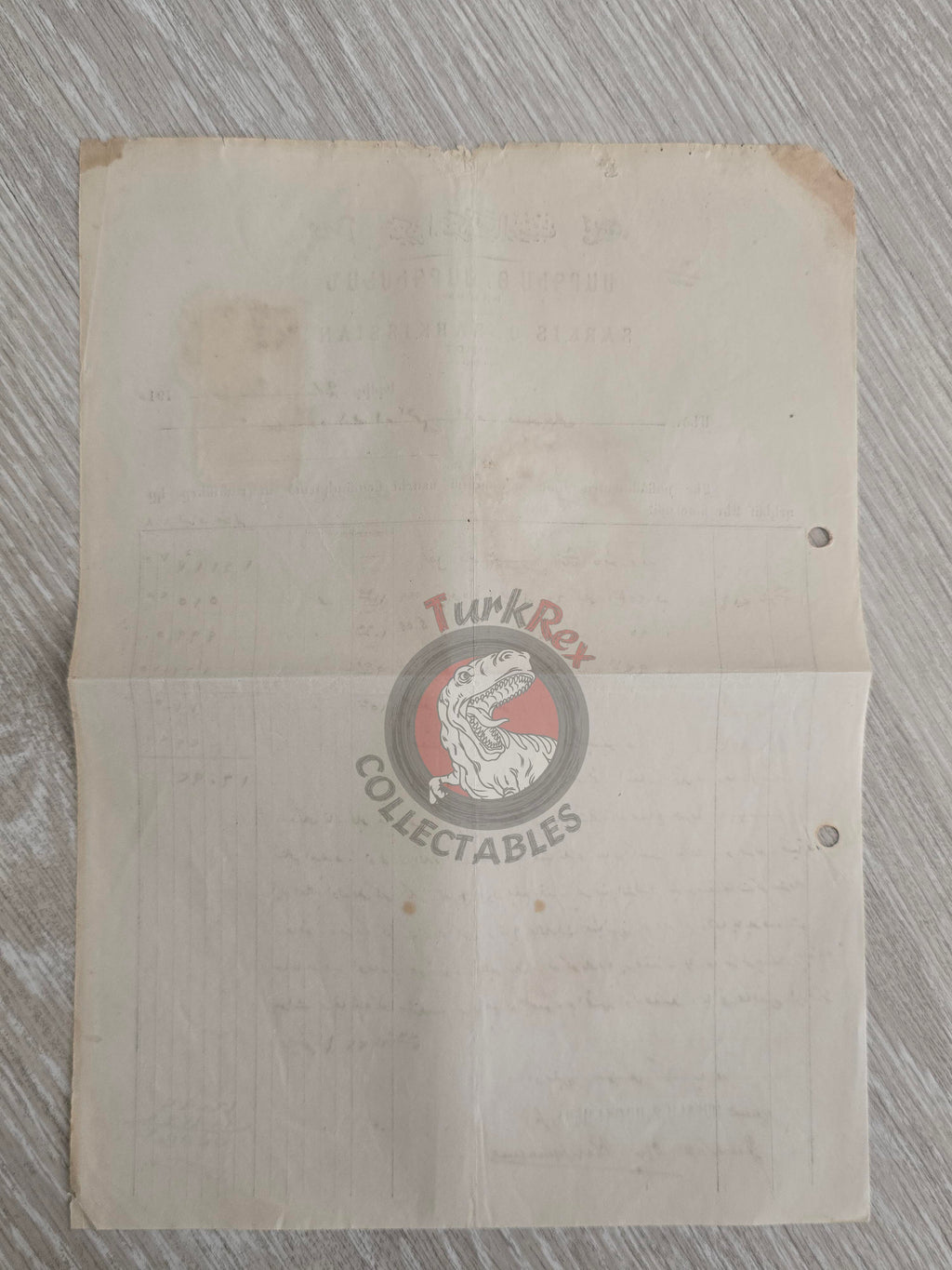 Ottoman 1914 Coffee Order Document Sarkis Sarkisyan Company Armenian Citizens Armenia