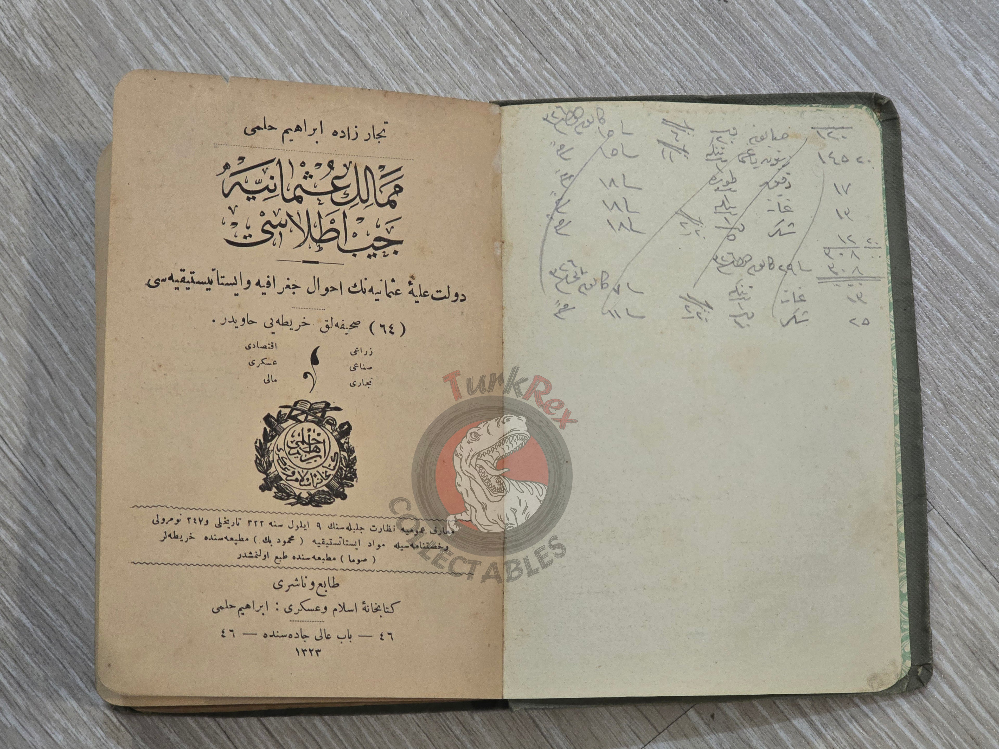 Memalik-i Osmaniye Pocket Atlas 1905 Rare Ottoman Atlas by İbrahim Hilmi