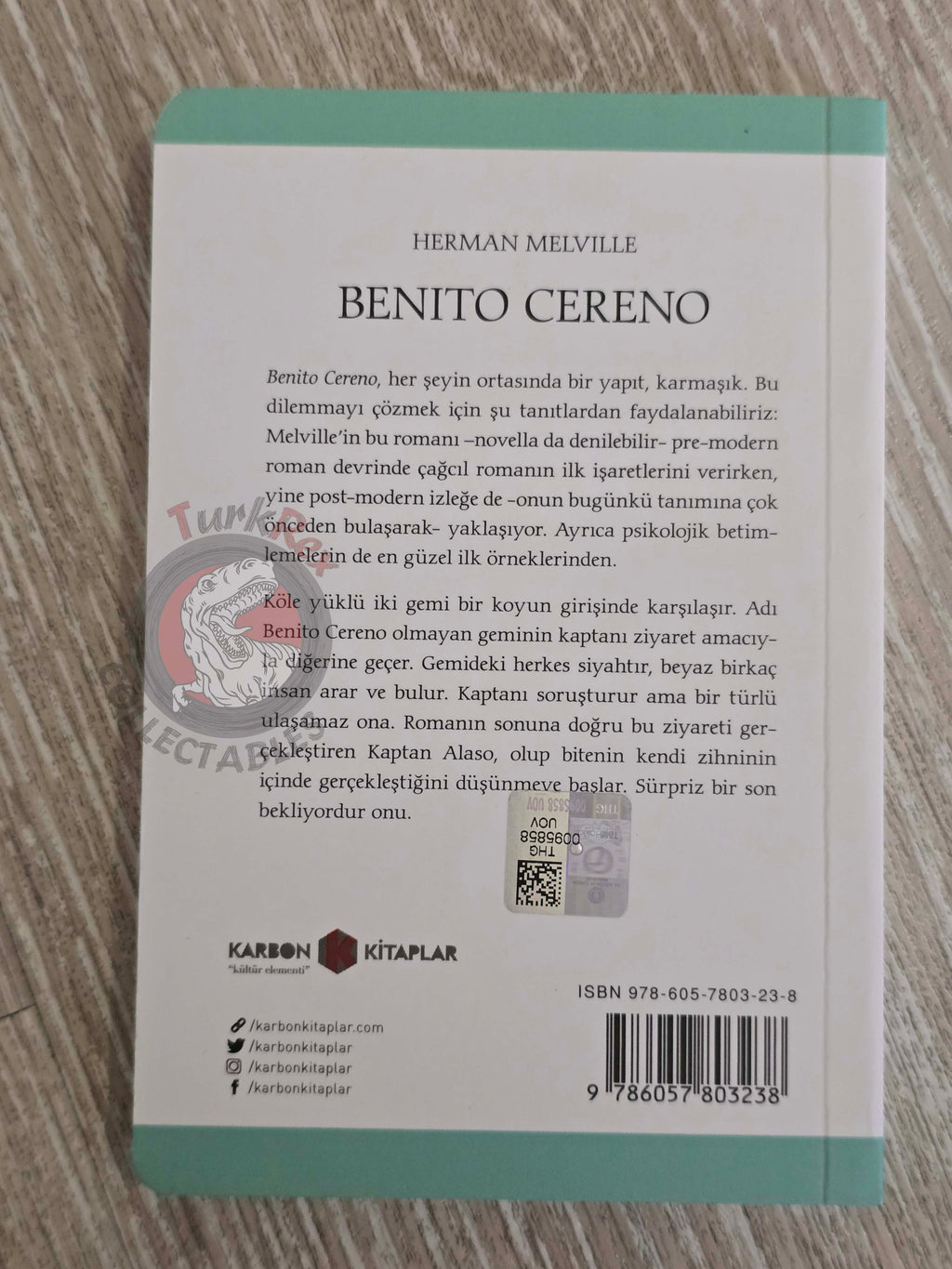 Herman Melville – Benito Cereno 2019 Turkish Book Turkey