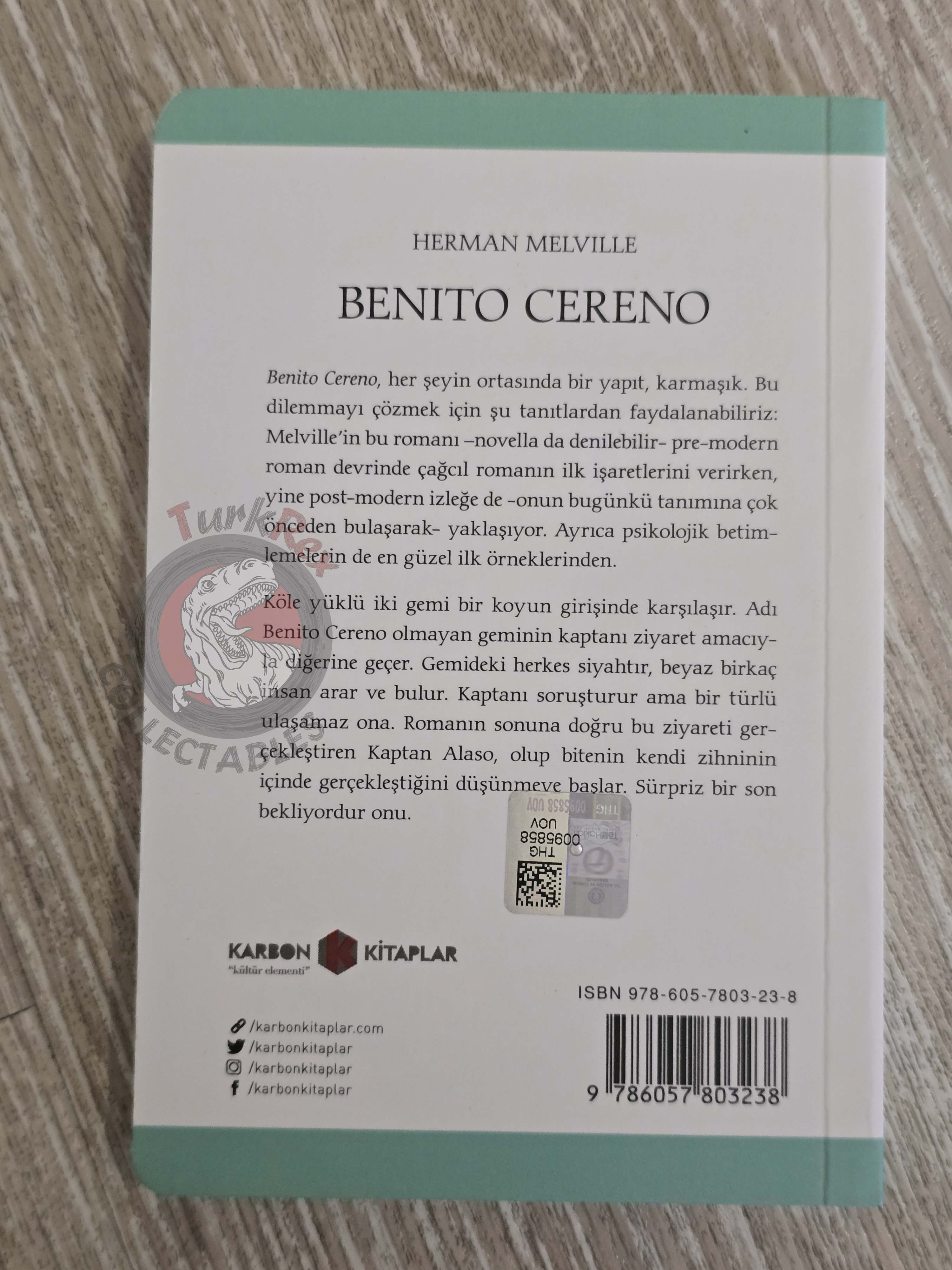 Herman Melville – Benito Cereno 2019 Turkish Book Turkey