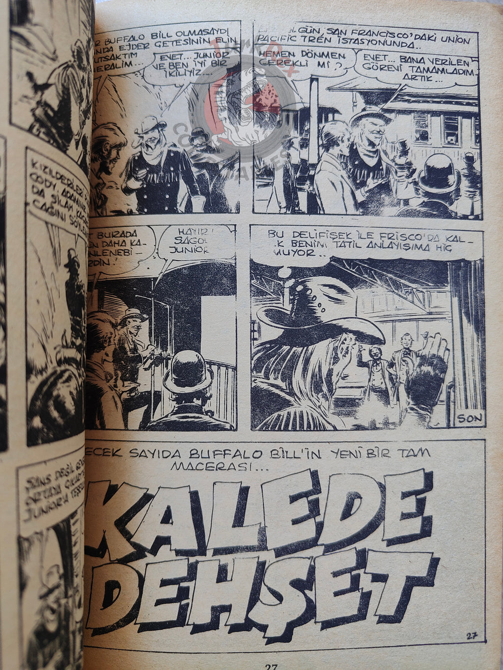 Buffalo Bill  –  Volume  #7 1981 Turkish Comic Turkey Marshal, le shérif de Dodge City