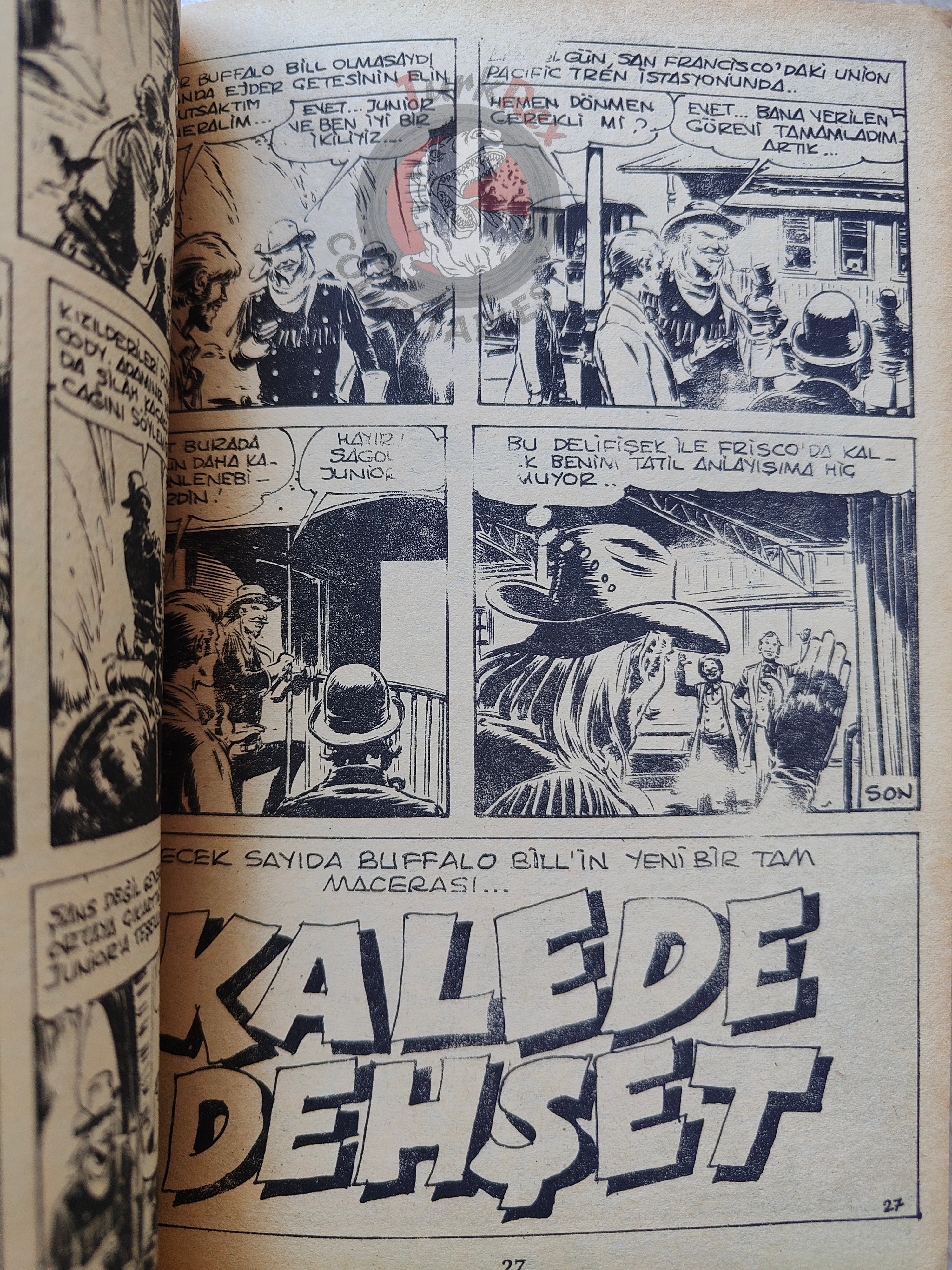 Buffalo Bill  –  Volume  #7 1981 Turkish Comic Turkey Marshal, le shérif de Dodge City