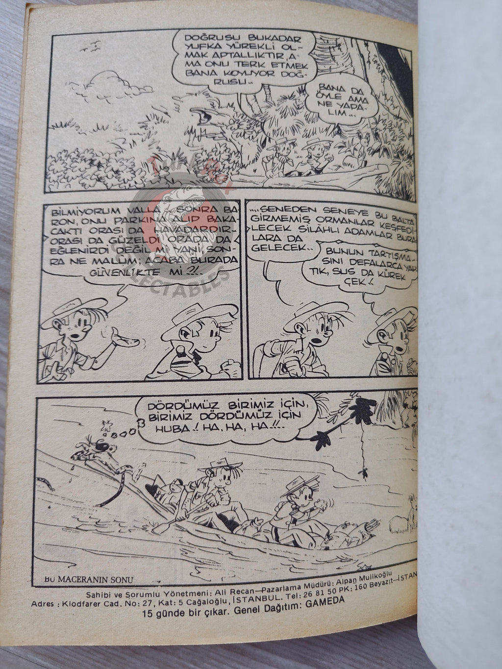 Spirou & Fantasio #2 Le dictateur et le champignon 1980 Turkish Comic Turkey