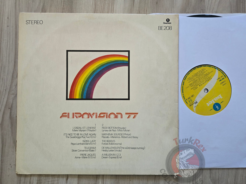 Various – Eurovision '77 Turkish Pressing Vinyl Turkey Edition 2