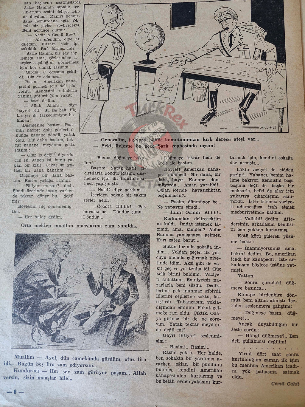 Akbaba 1942 Humor Magazine Turkish Turkey Eastern Front WW2 era Germany Russia