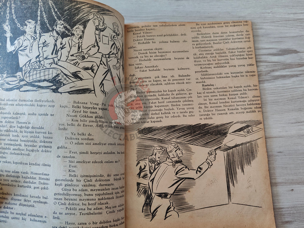 1001 Roman 1941 Red Eagles Turkish Comic Mag Turkey