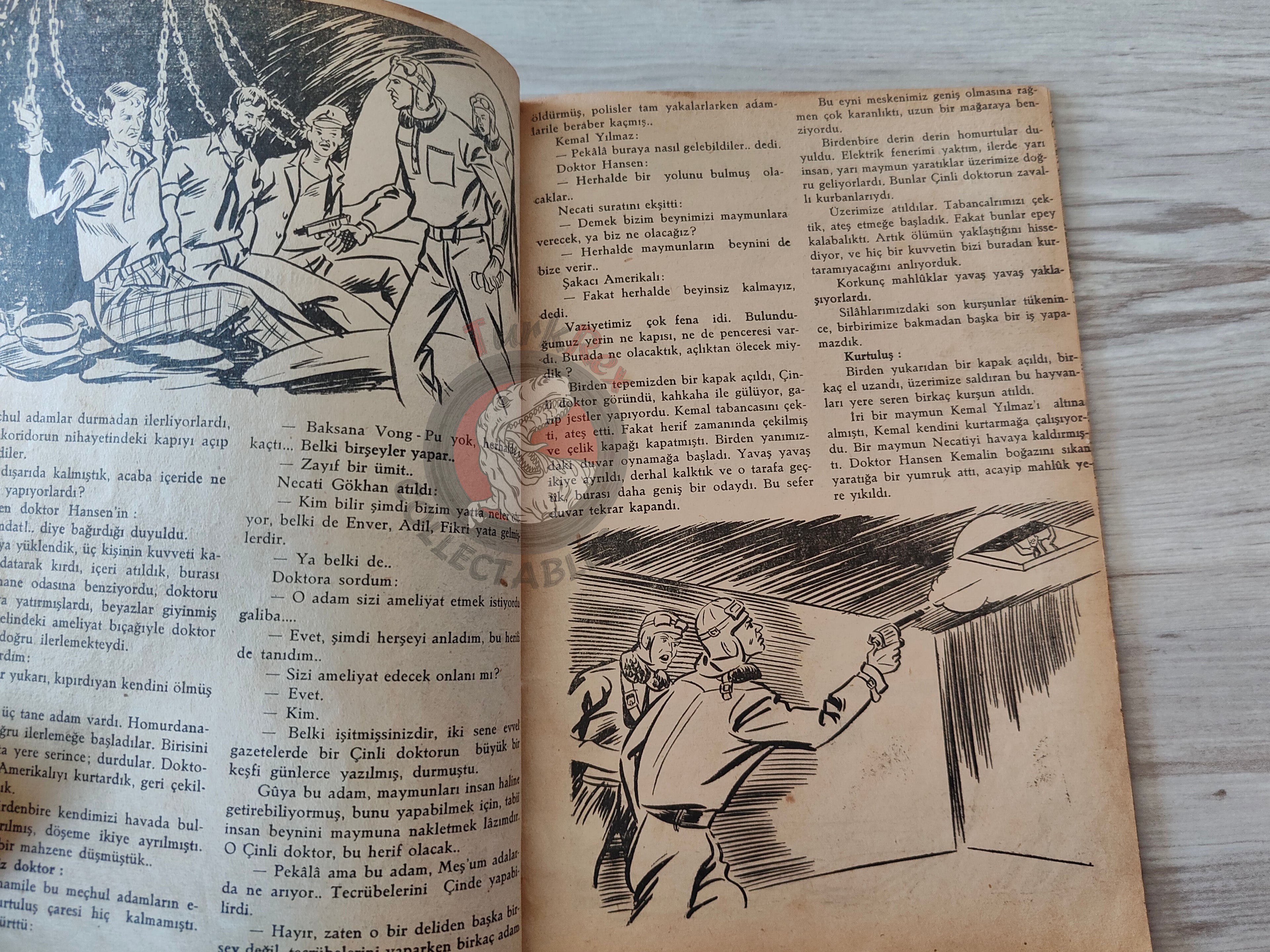1001 Roman 1941 Red Eagles Turkish Comic Mag Turkey