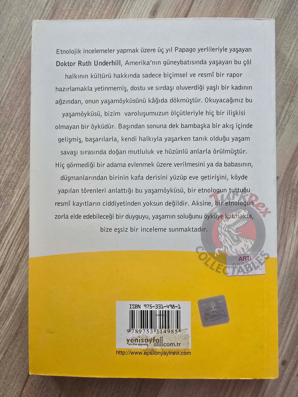 Ruth M. Underhill – Papago Woman 2003 Turkish Book Turkey