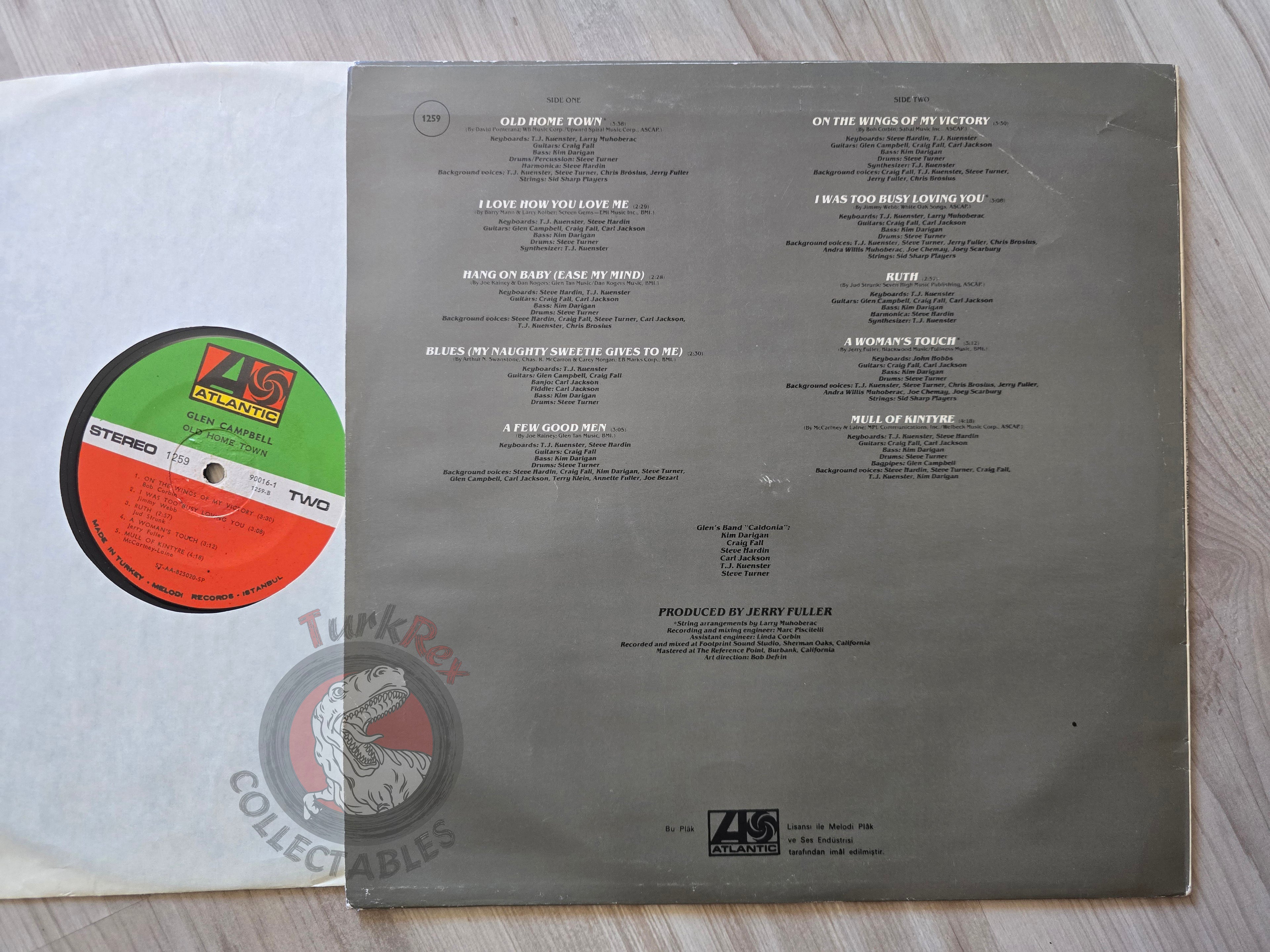 Glen Campbell – Old Home Town Turkish Pressing Vinyl Turkey Edition