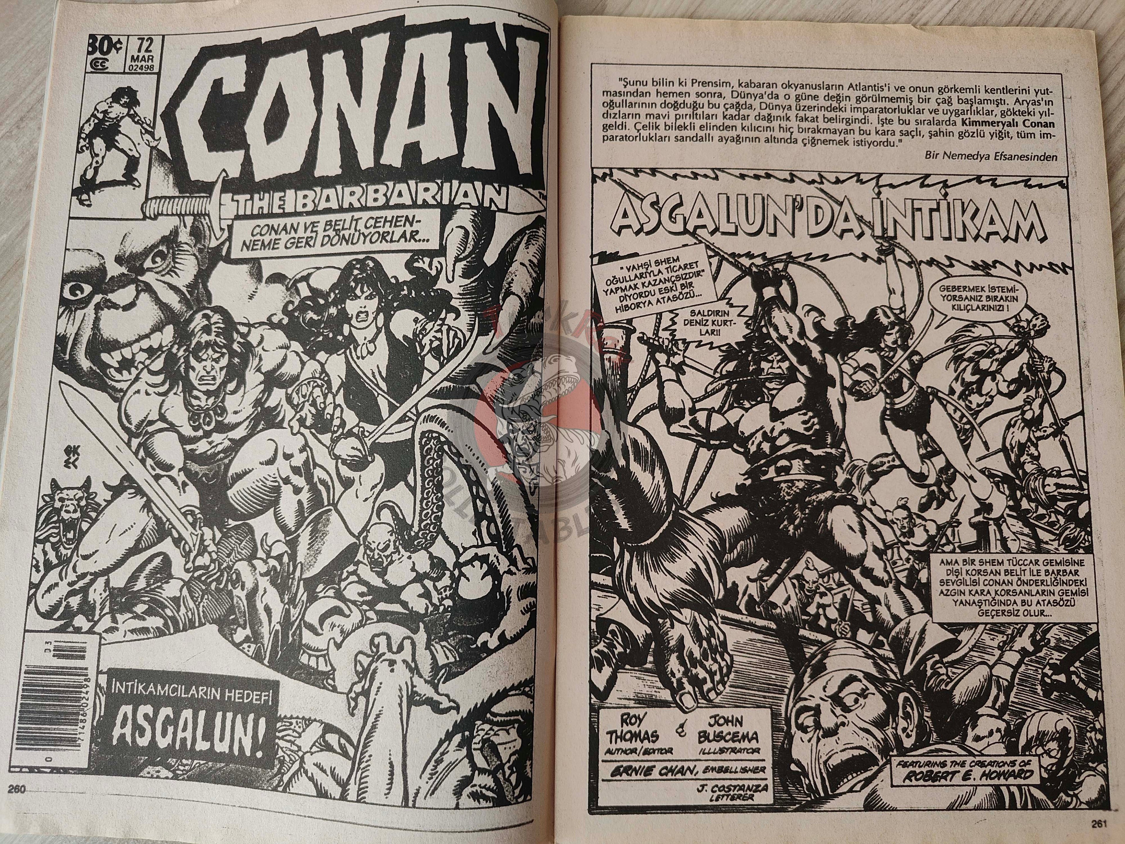 Conan The Barbarian #5 2001 Turkish Comic Turkey #72 #73 #74