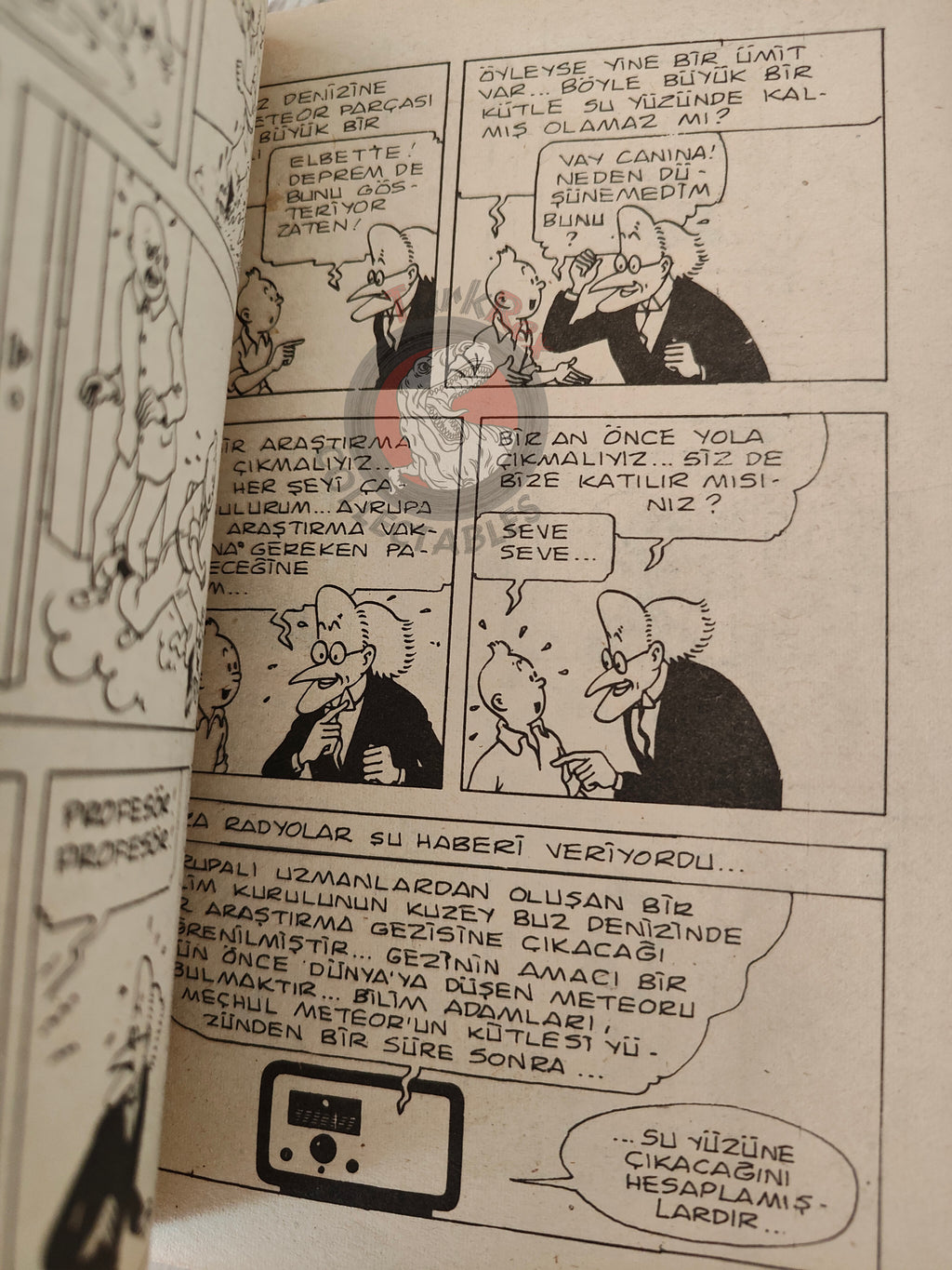 Tintin – The Calculus Affair & The Shooting Star 1980s Turkish Edition Comic Turkey