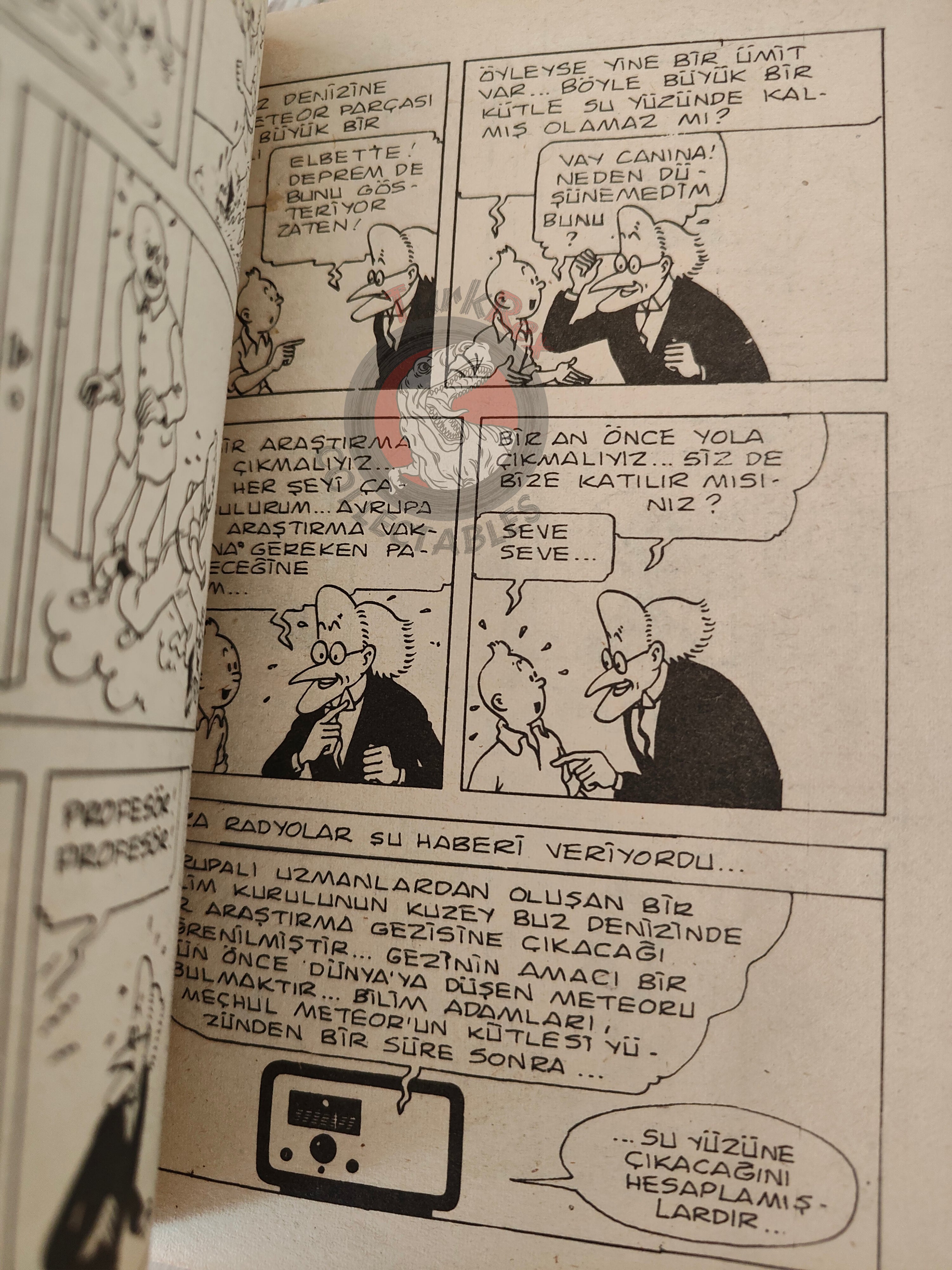 Tintin – The Calculus Affair & The Shooting Star 1980s Turkish Edition Comic Turkey
