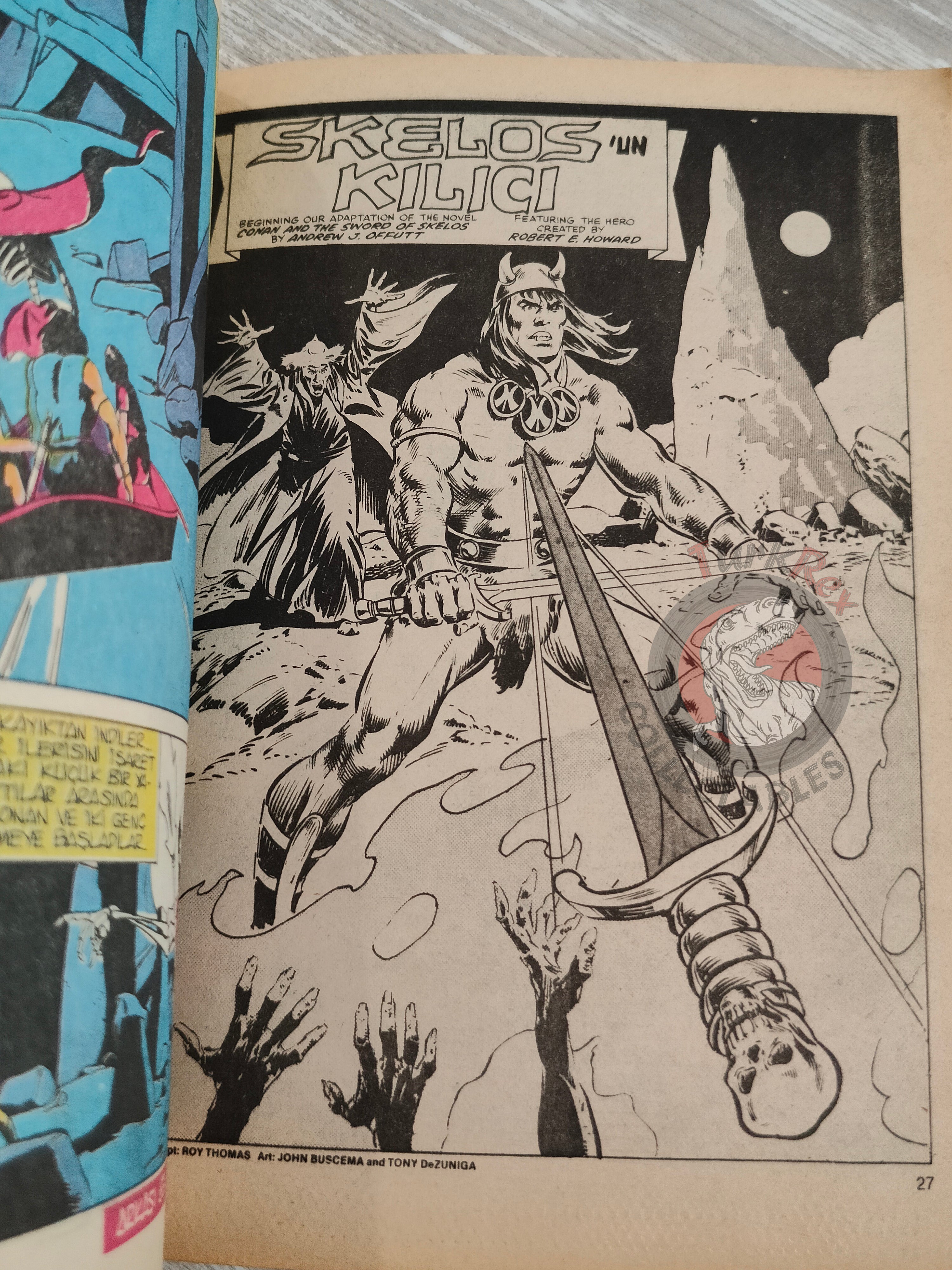 Conan Renkli #11 Turkish Comic Turkey Only Cover The Savage Sword of #55 CTB #124
