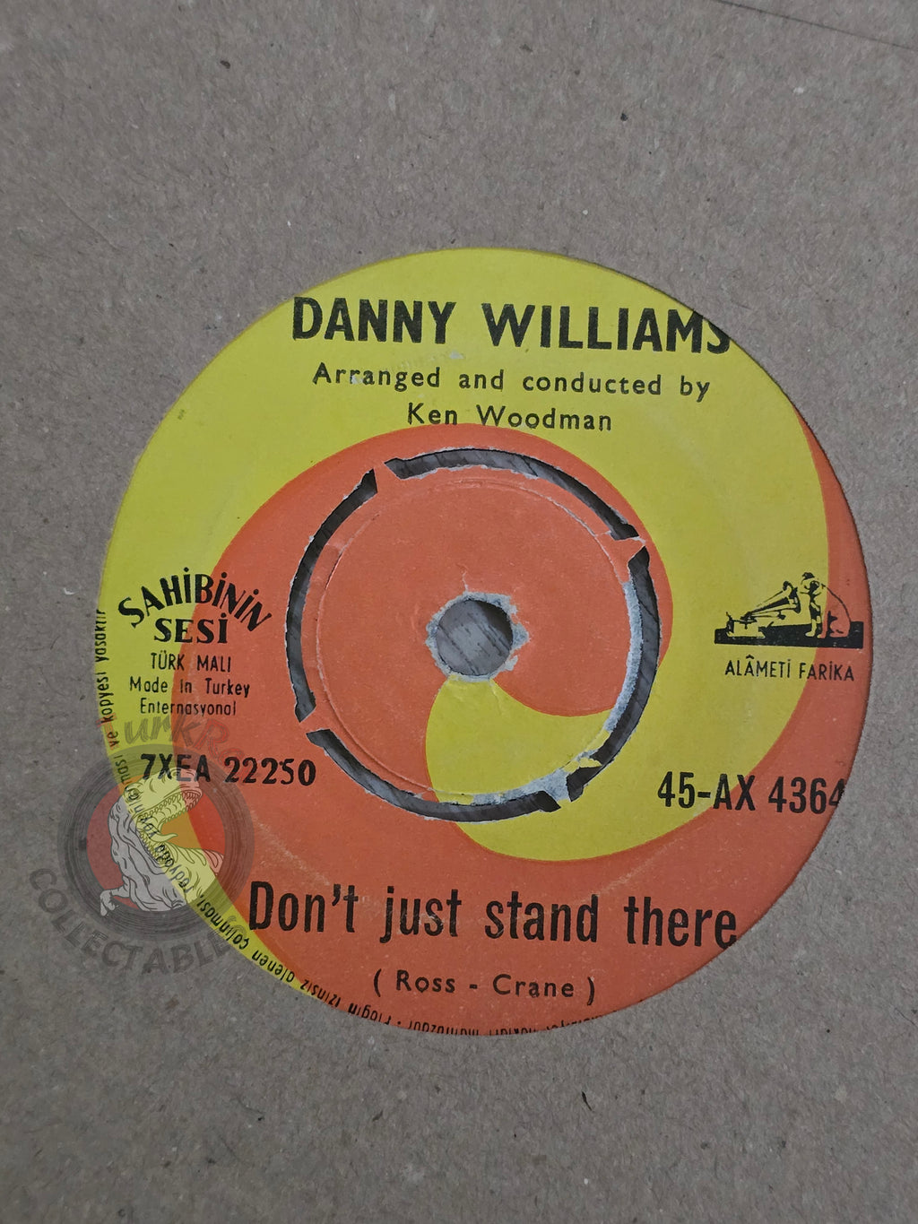 Danny Williams – Now And Then 7" Turkish Pressing Vinyl Turkey Edition