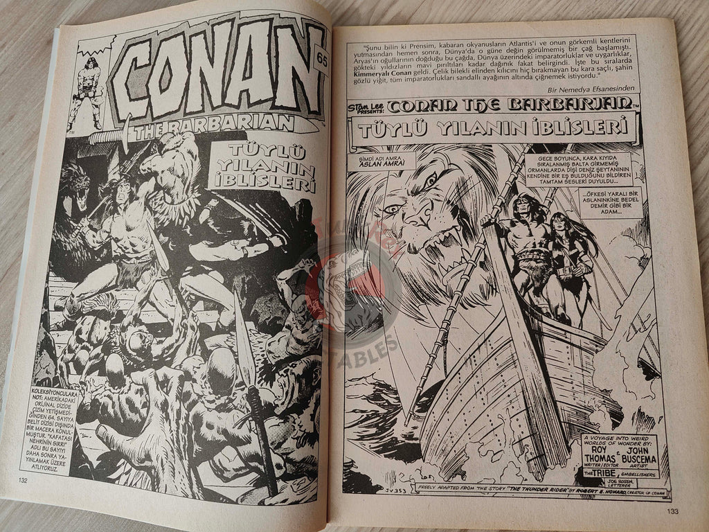 Conan The Barbarian #3 2001 Turkish Comic Turkey #65 #66 #67 #68