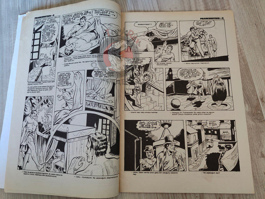 Frankenstein – Mary Shelley Turkish Comic Turkey Classics Illustrated