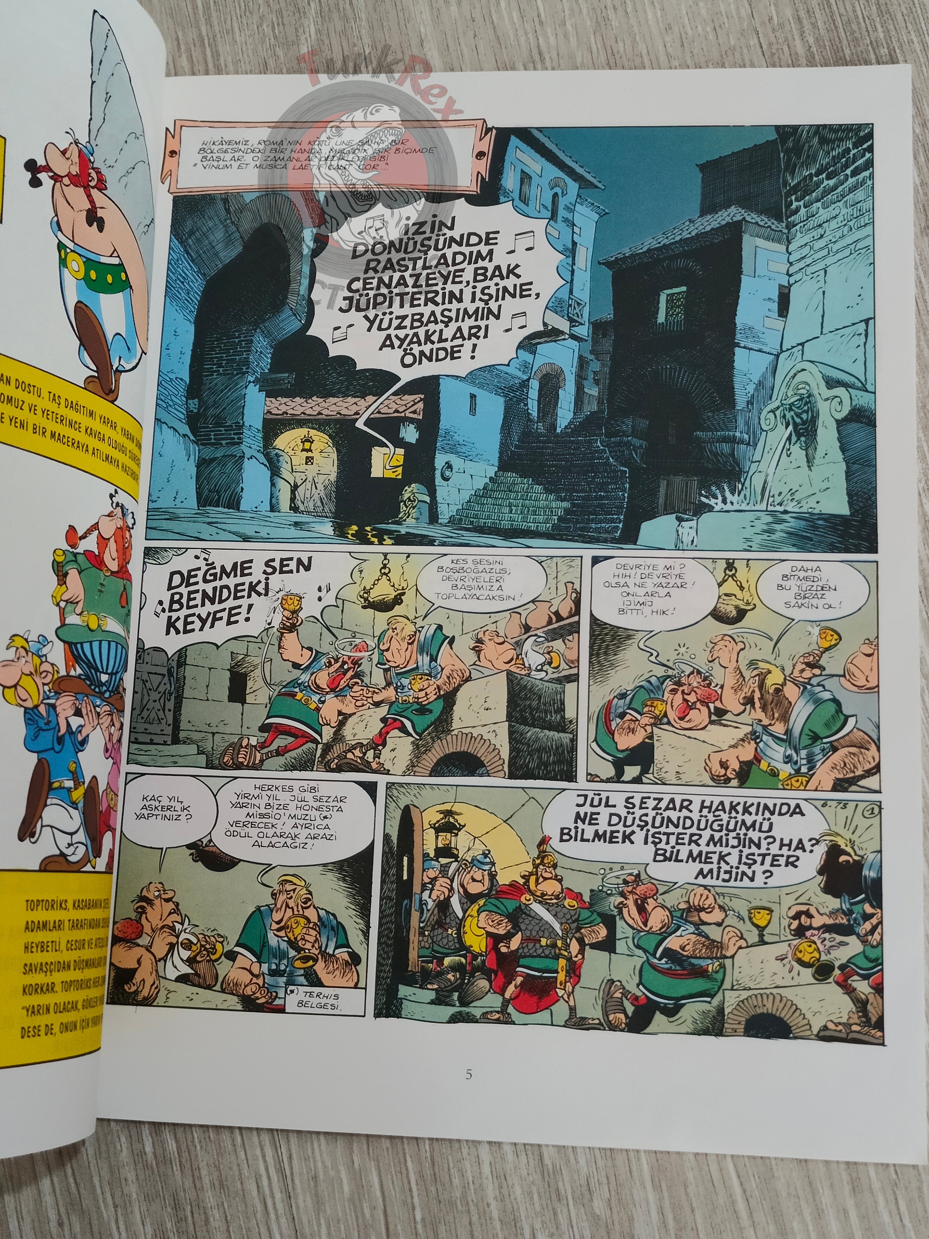 Asterix – Asterix and Caesar’s Gift 1995 1st Edition Turkish Edition Comic Turkey