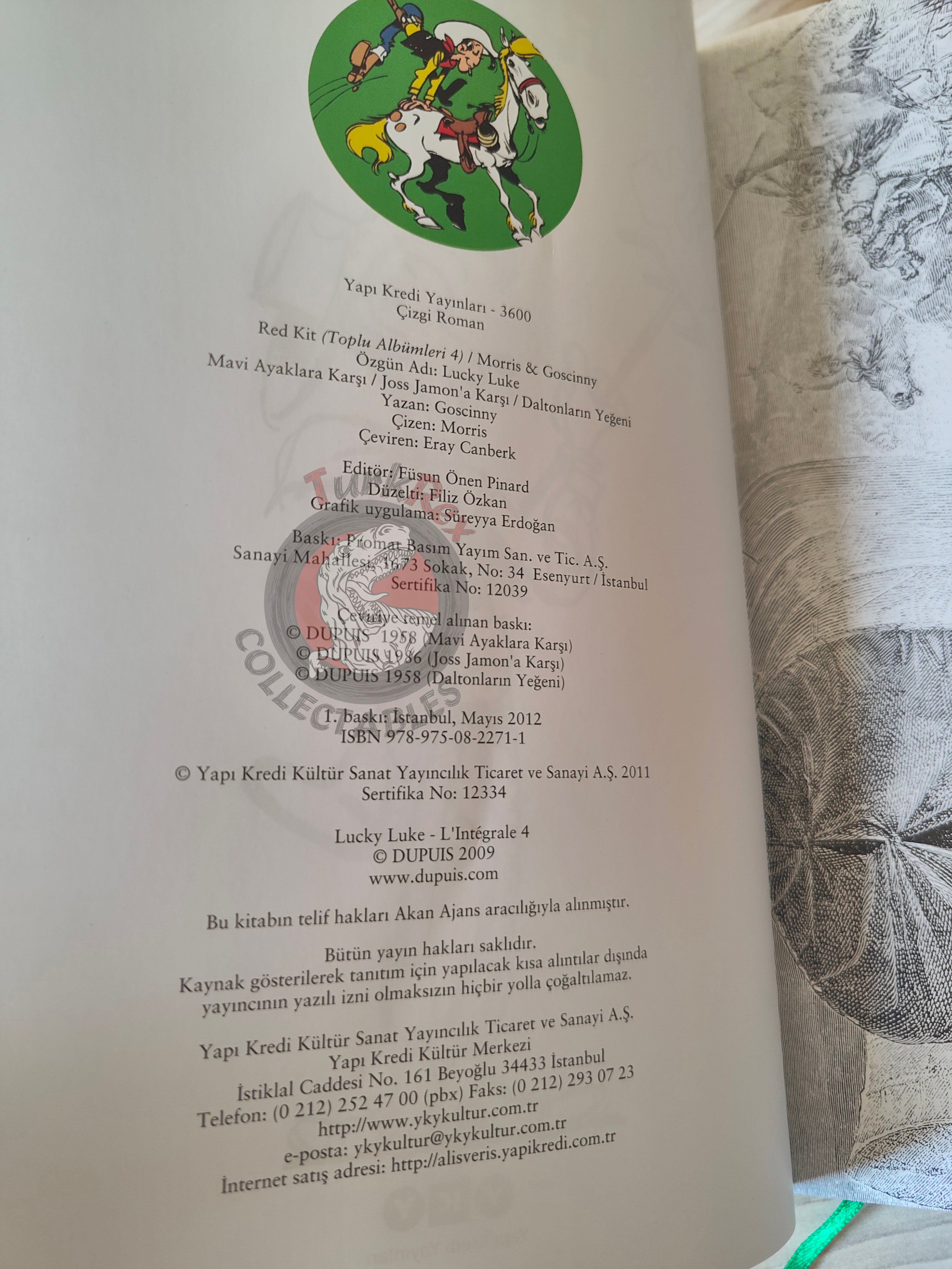 Lucky Luke – L'integrale #4 Turkish Comic Turkey Alerte aux Pieds-Bleus