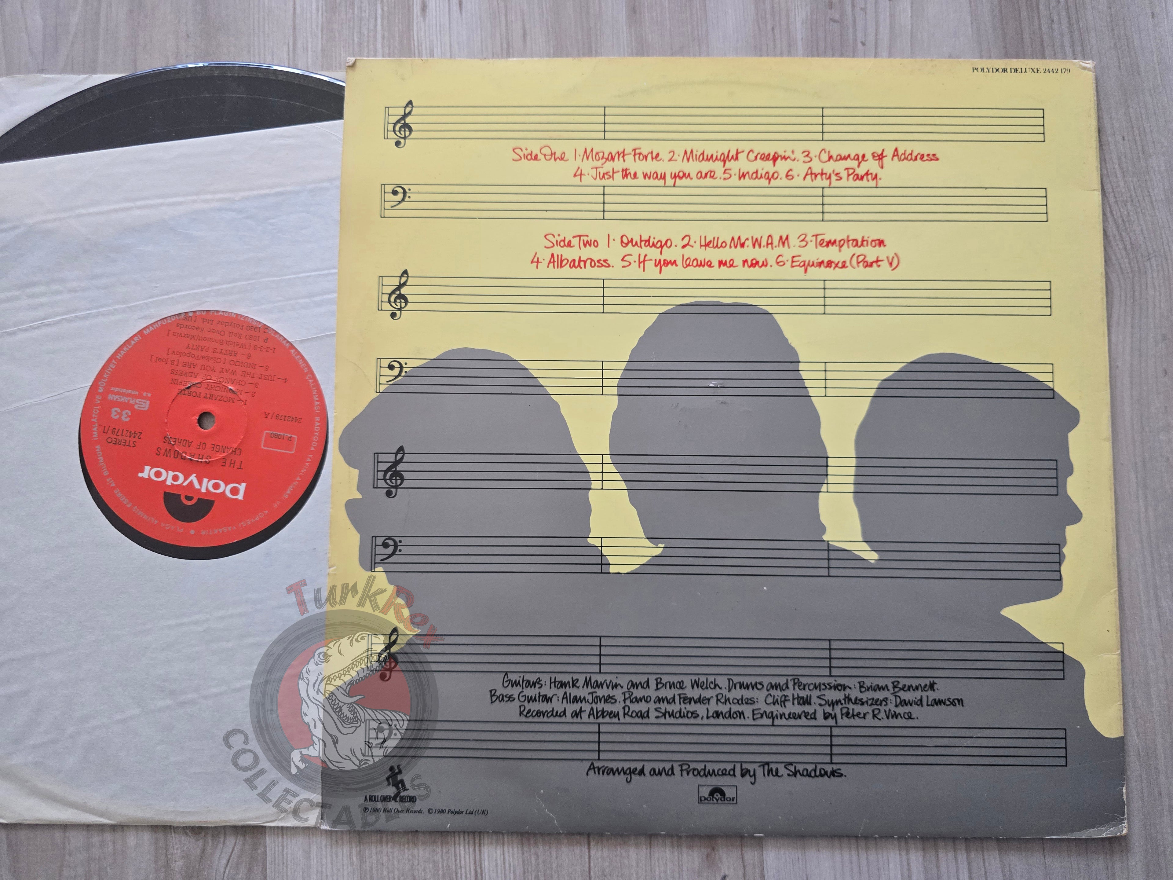 The Shadows – Change Of Address Turkish Pressing Vinyl Turkey Edition