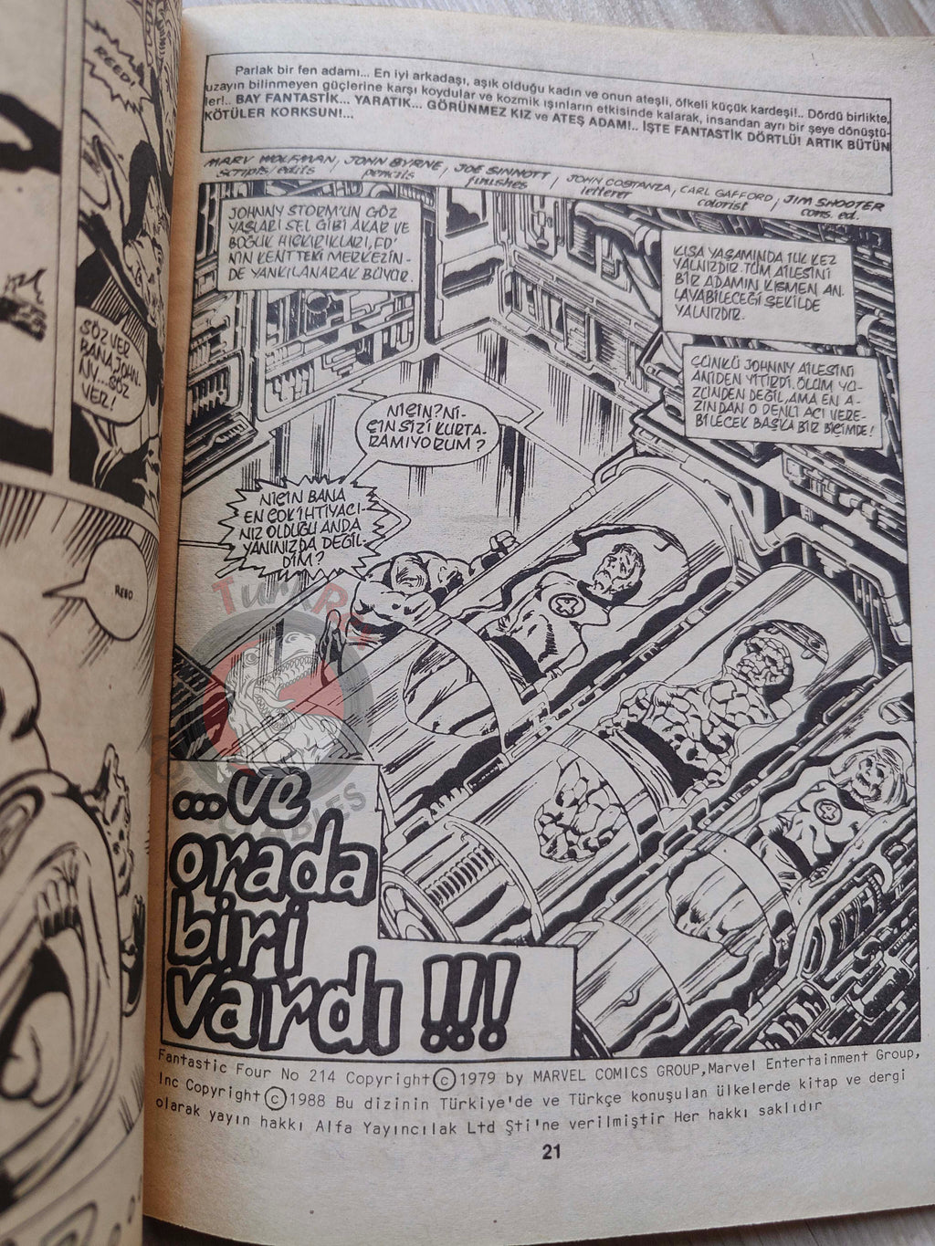Fantastic Four #8 1988 Turkish Comic Turkey #213 #214 #215 #216