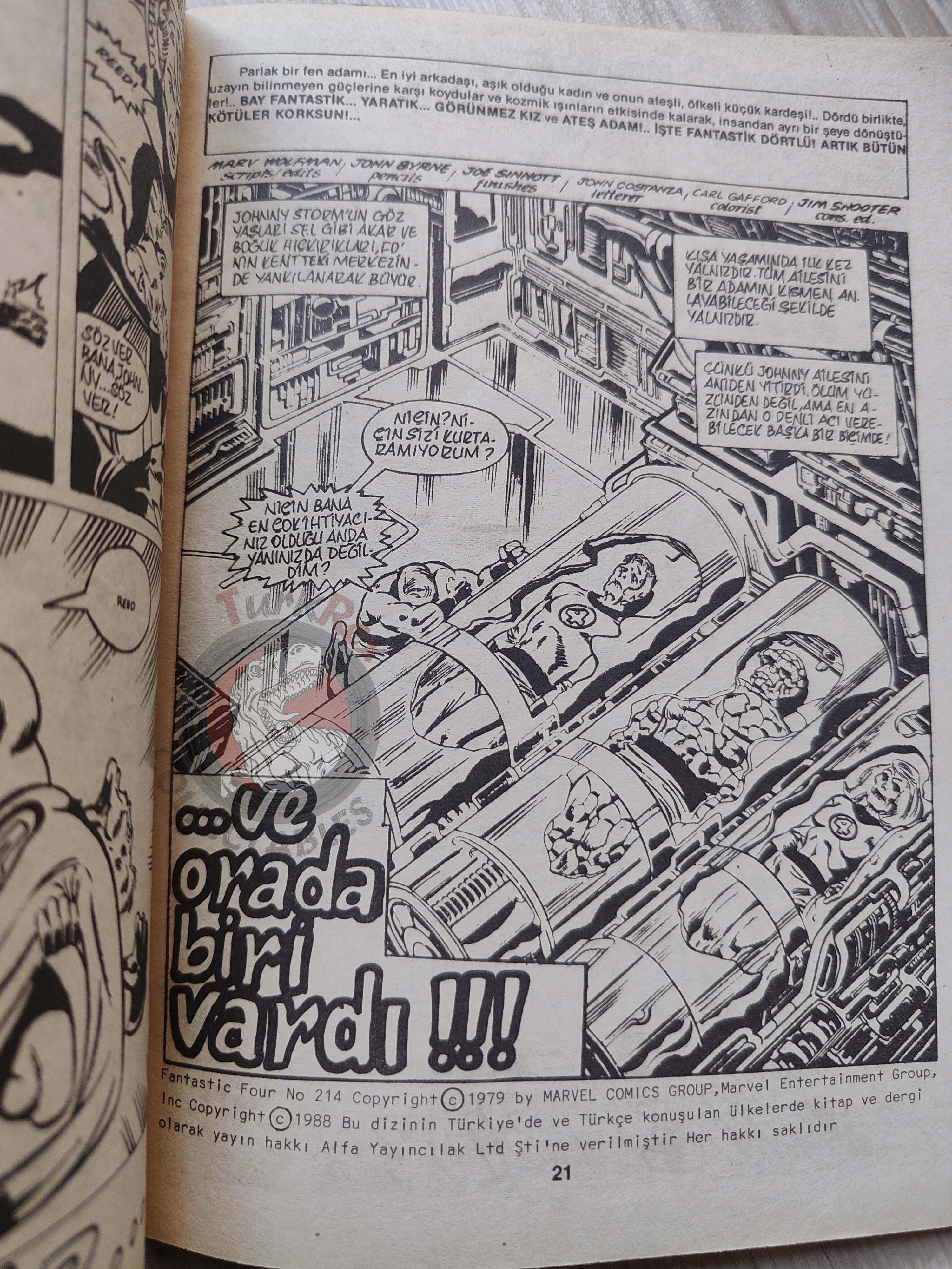 Fantastic Four #8 1988 Turkish Comic Turkey #213 #214 #215 #216