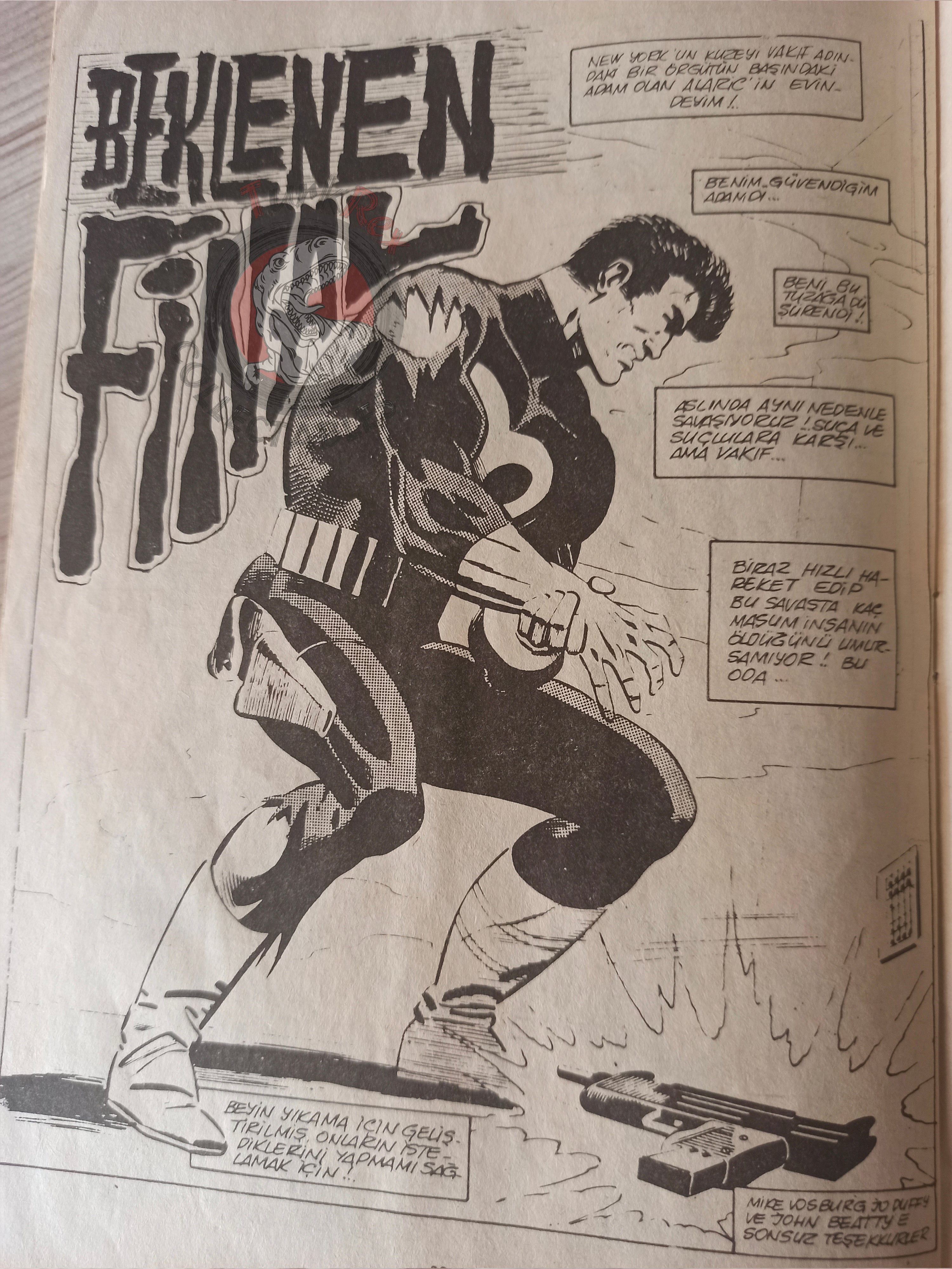 The Punisher #11 1992 Turkish Comic Turkey #4 #5 1986 series Magazine #7