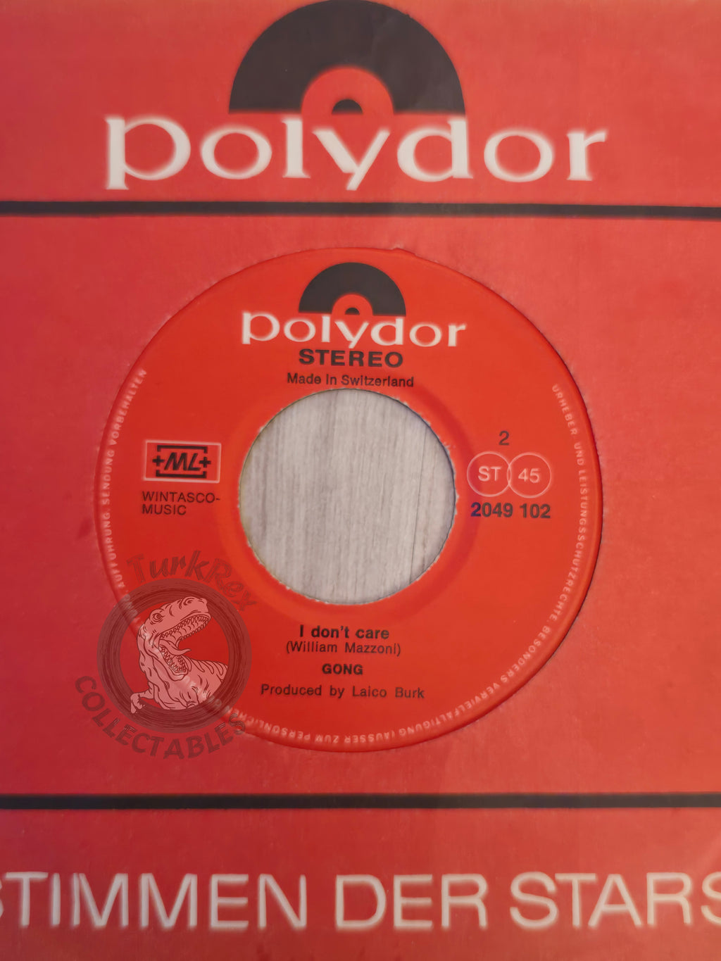 Gong – Lost Thing / I Don't Care 7" Switzerland Pressing Vinyl Swiss Edition