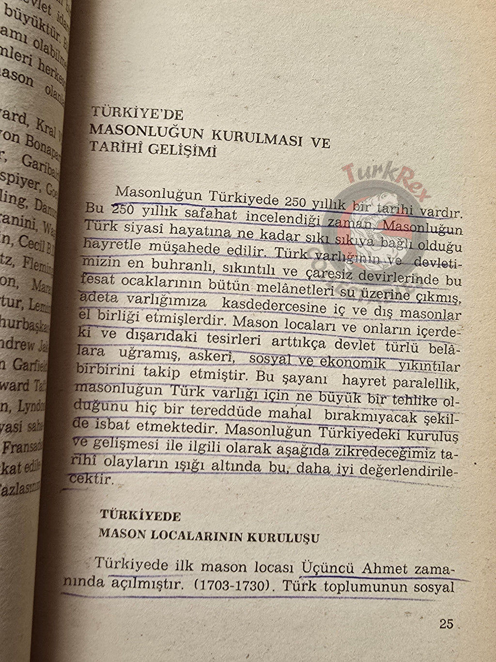 Turkish Freemasonry and Freemasons 1978 Masonic Masons of Turkey Names