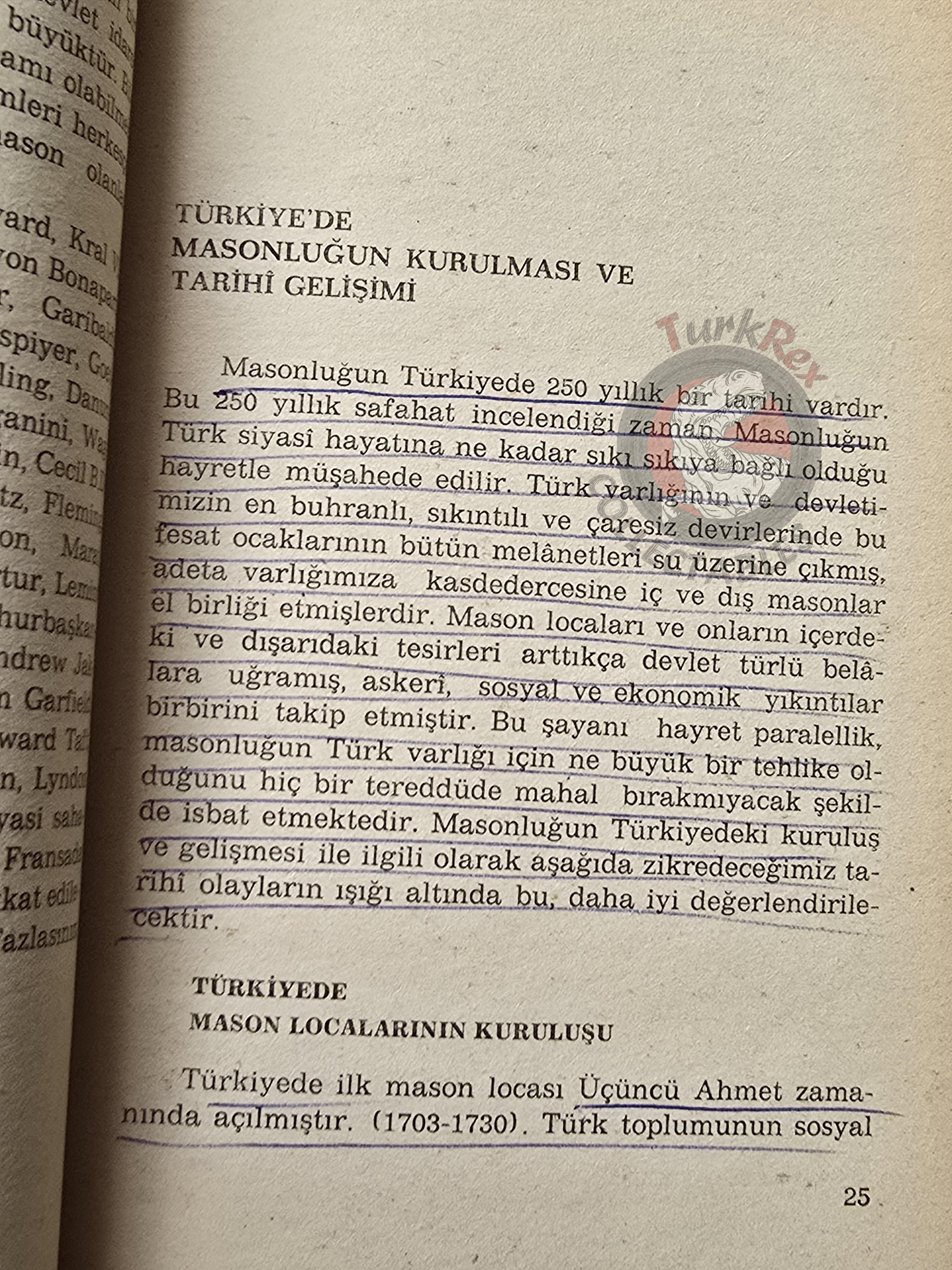 Turkish Freemasonry and Freemasons 1978 Masonic Masons of Turkey Names