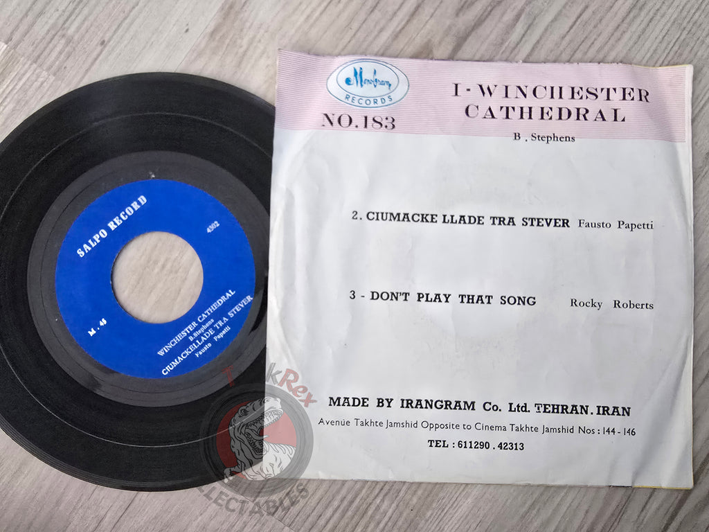 Fausto Papetti / G. Stephens / Rocky Roberts  7" Iran Pressing Vinyl Iranian Edition