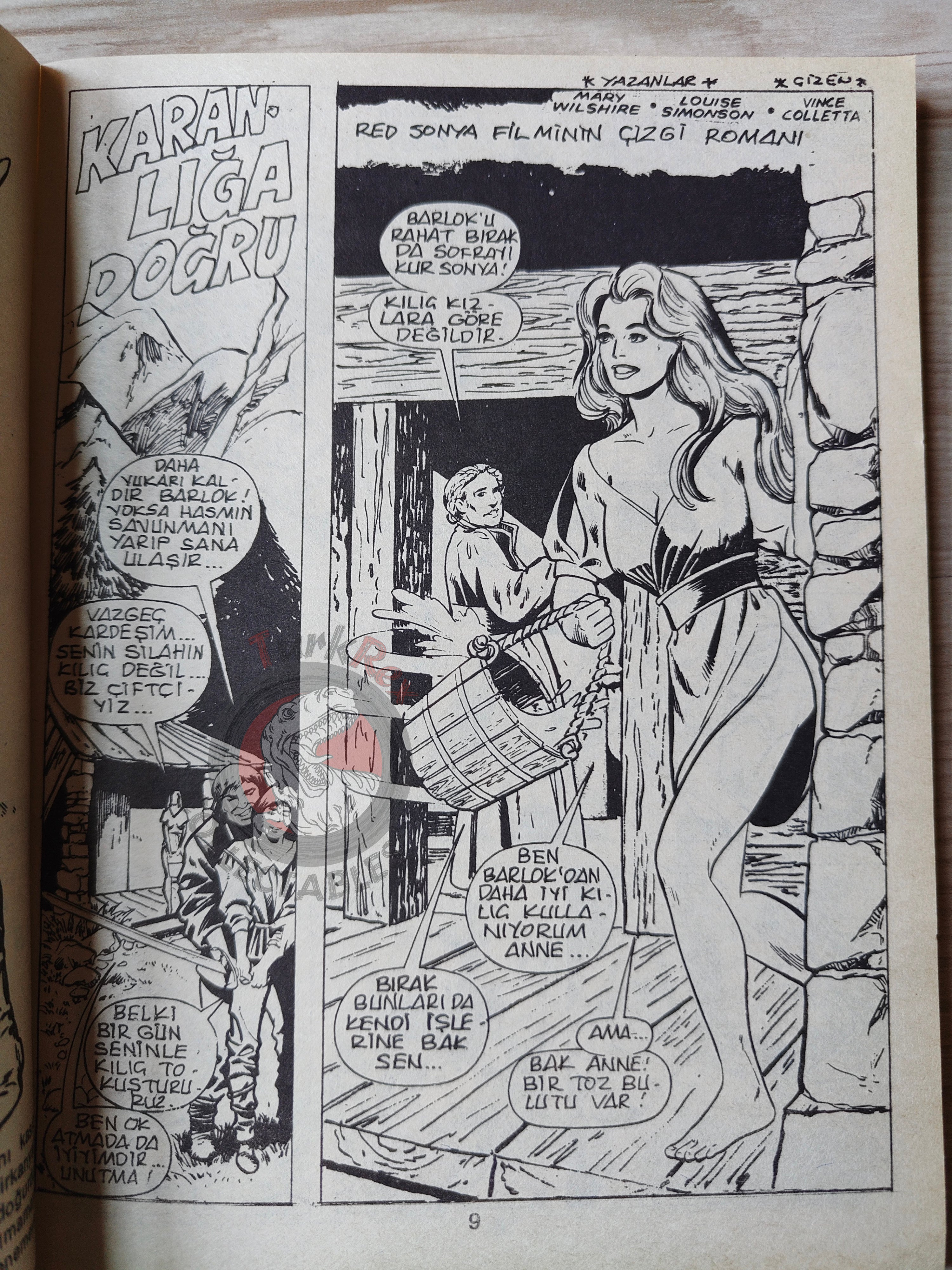 Conan ve Barbarlar #4 1994 Red Sonja & King Kull Turkish Comic Turkey