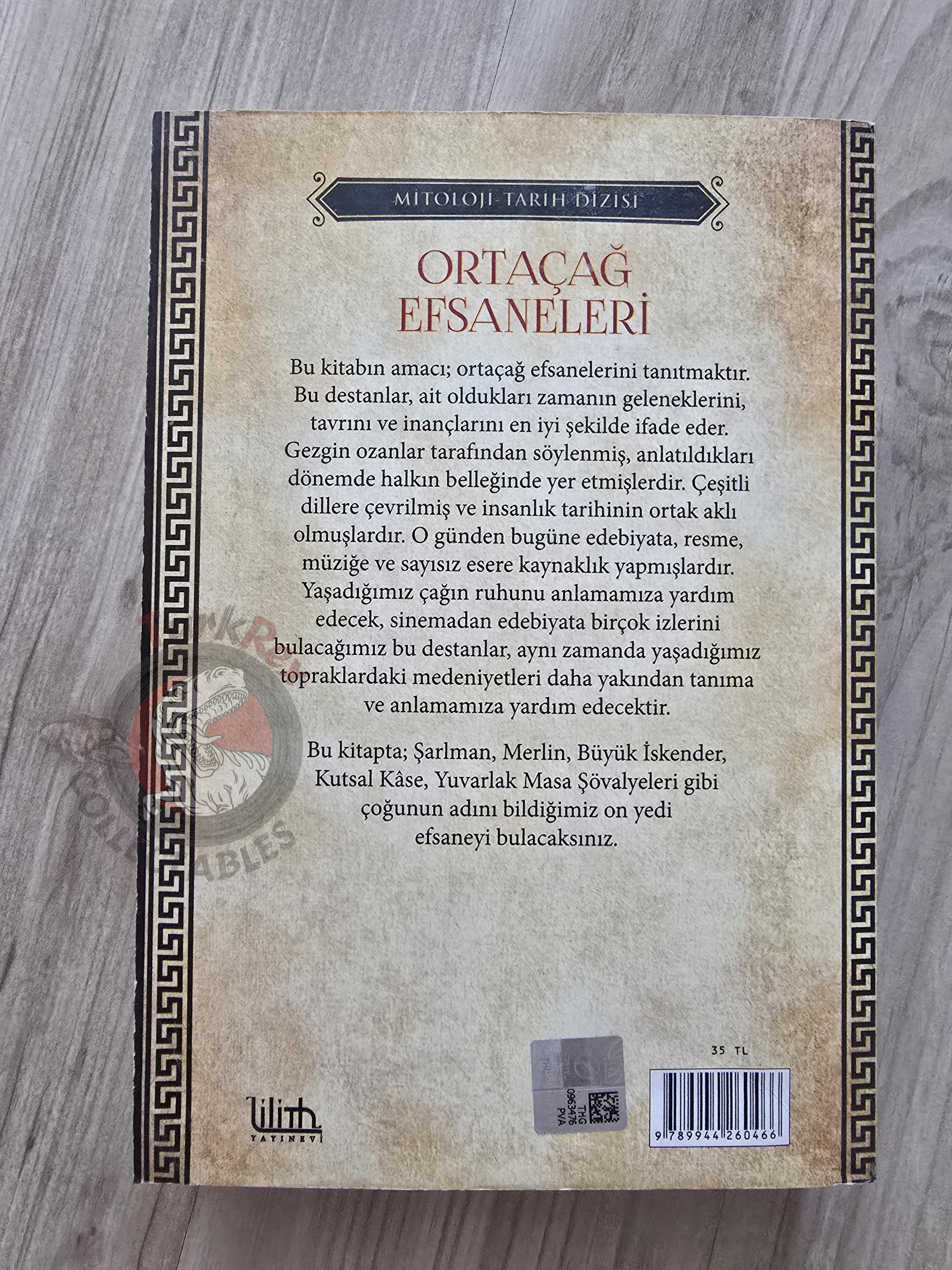 Helene Adeline Guerber – Legends of the Middle Ages 2019 Turkish Book Turkey