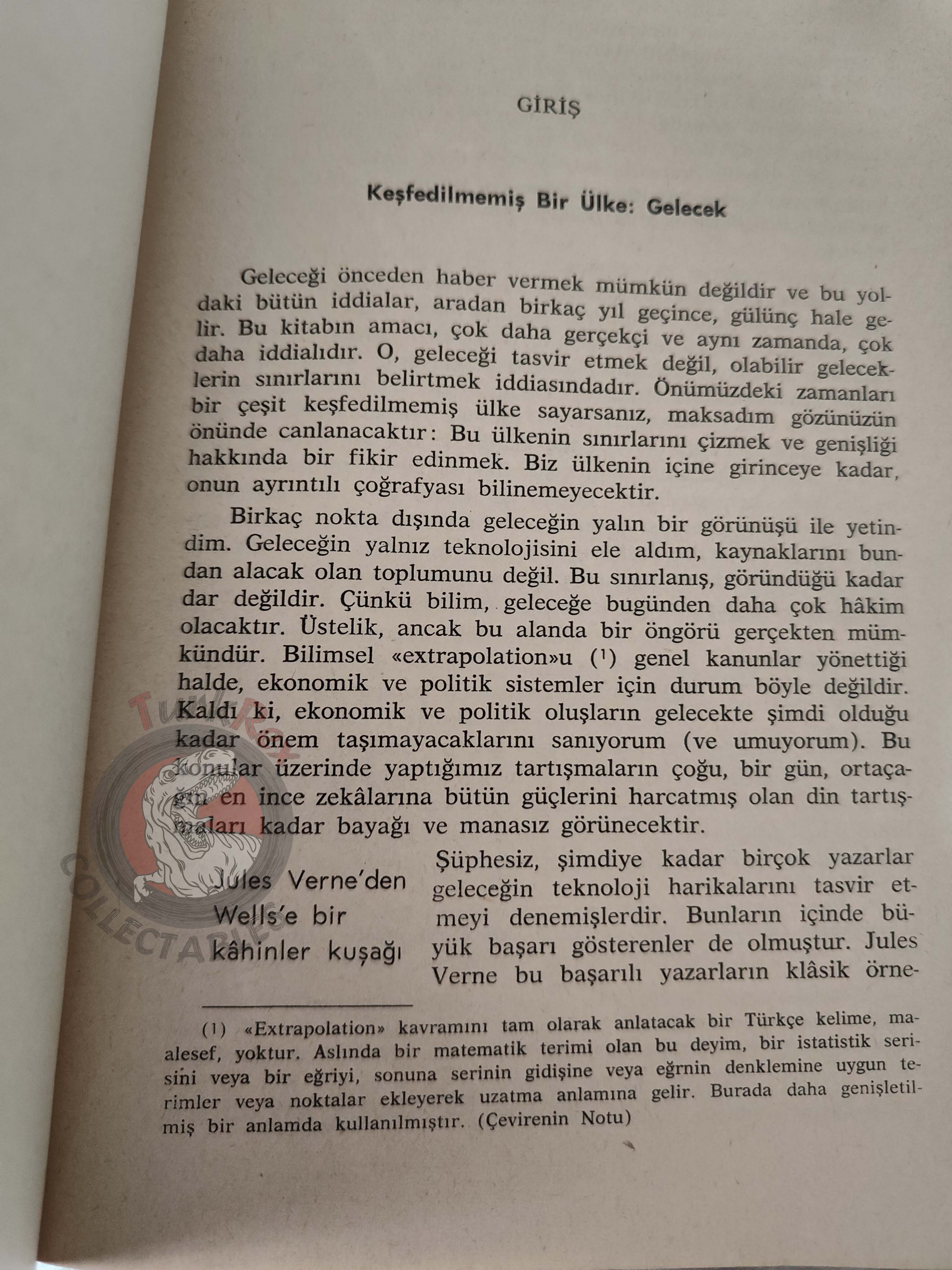 Arthur C. Clarke – Profiles of the Future 1970 1st Turkish Book Turkey