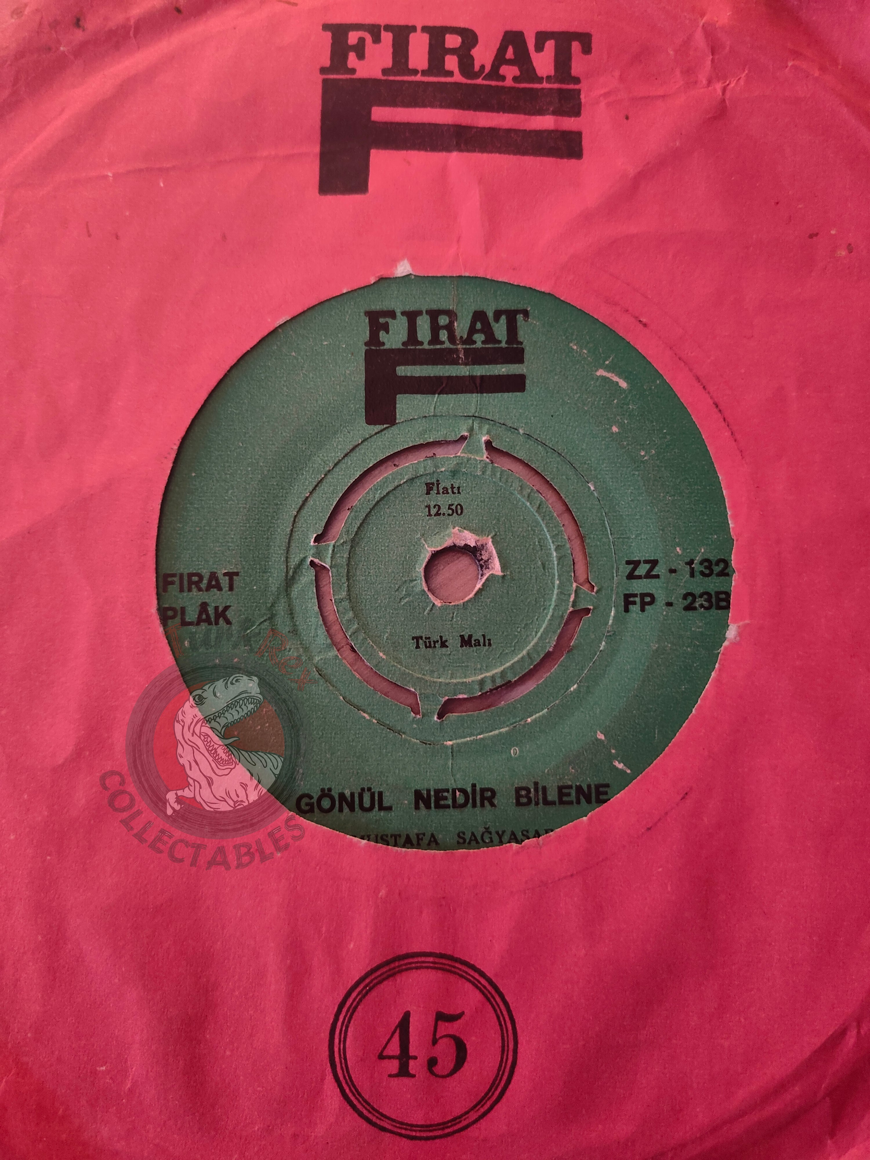 Mustafa Sağyaşar – Ömrümce Hep Adım Adım 7" Turkish Pressing Vinyl Turkey Edition