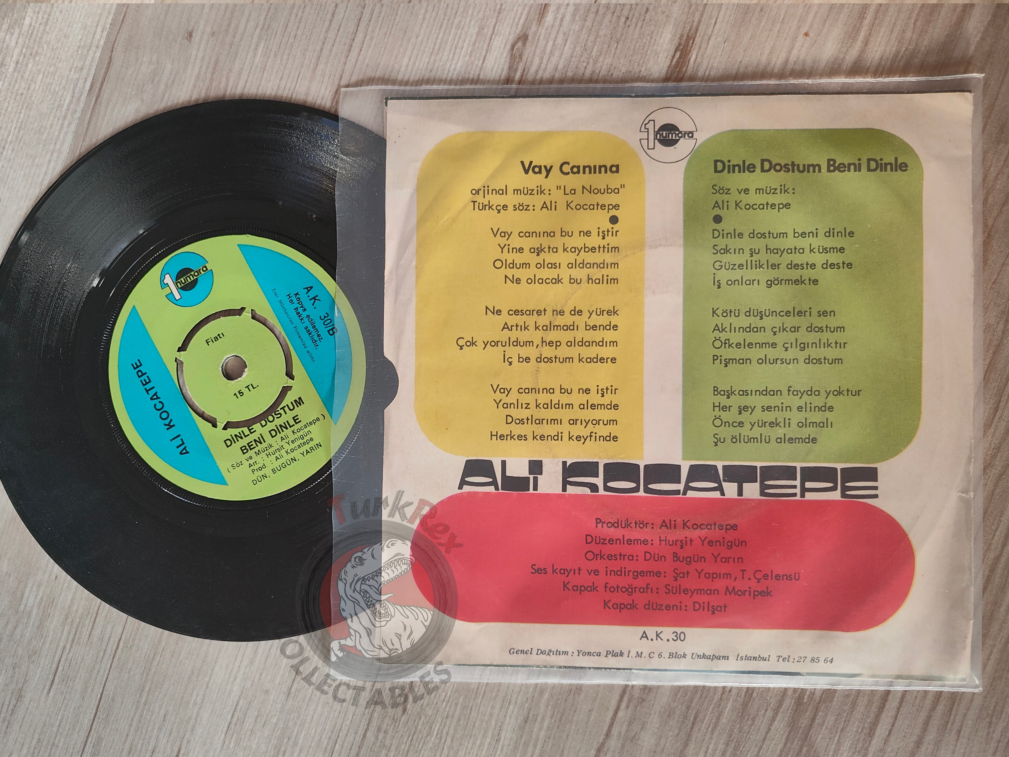 Ali Kocatepe – Vay Canına 7" Turkish Pressing Vinyl Turkey Edition