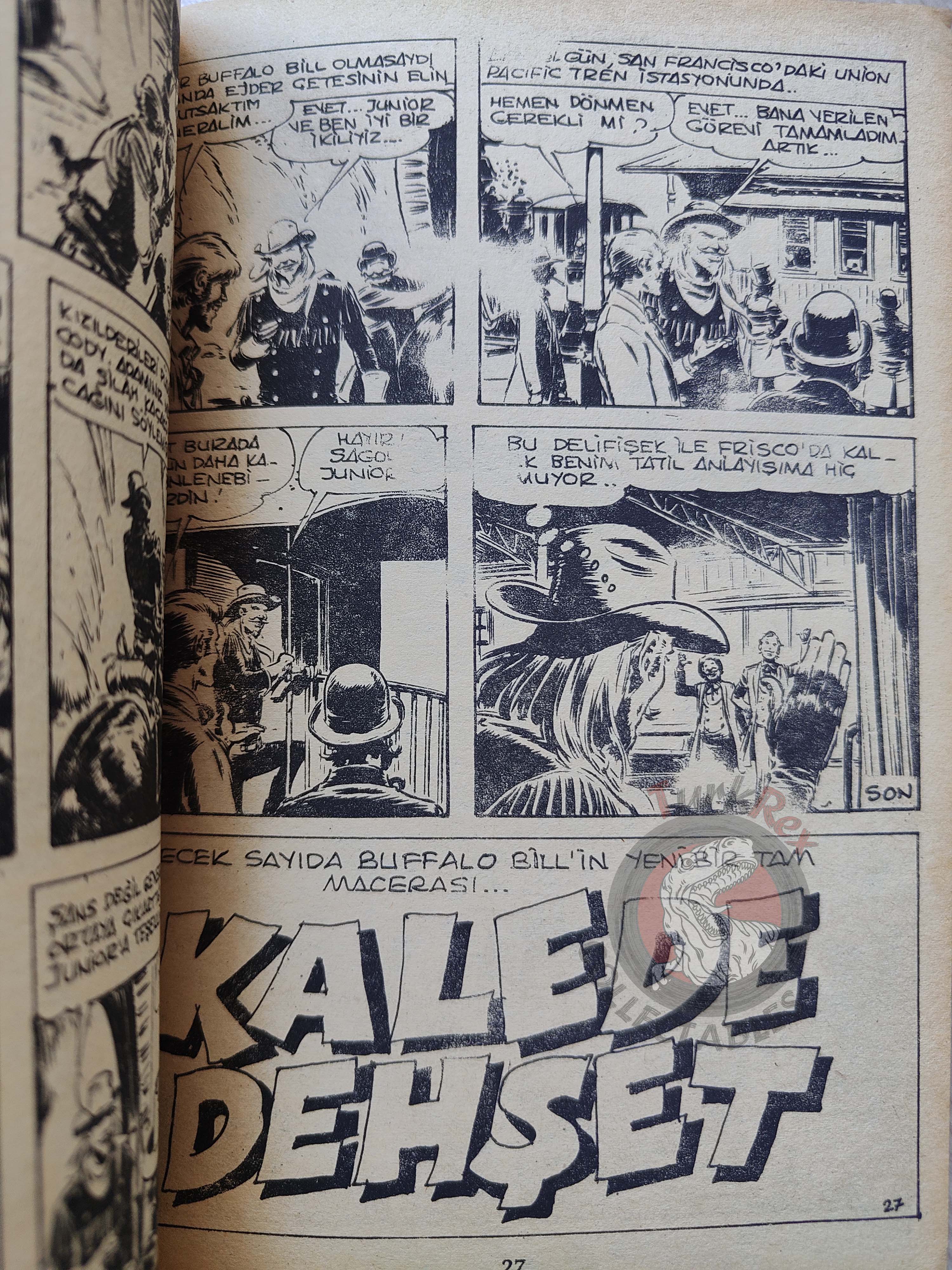Buffalo Bill  –  Volume  #7 1981 Turkish Comic Turkey Marshal, le shérif de Dodge City