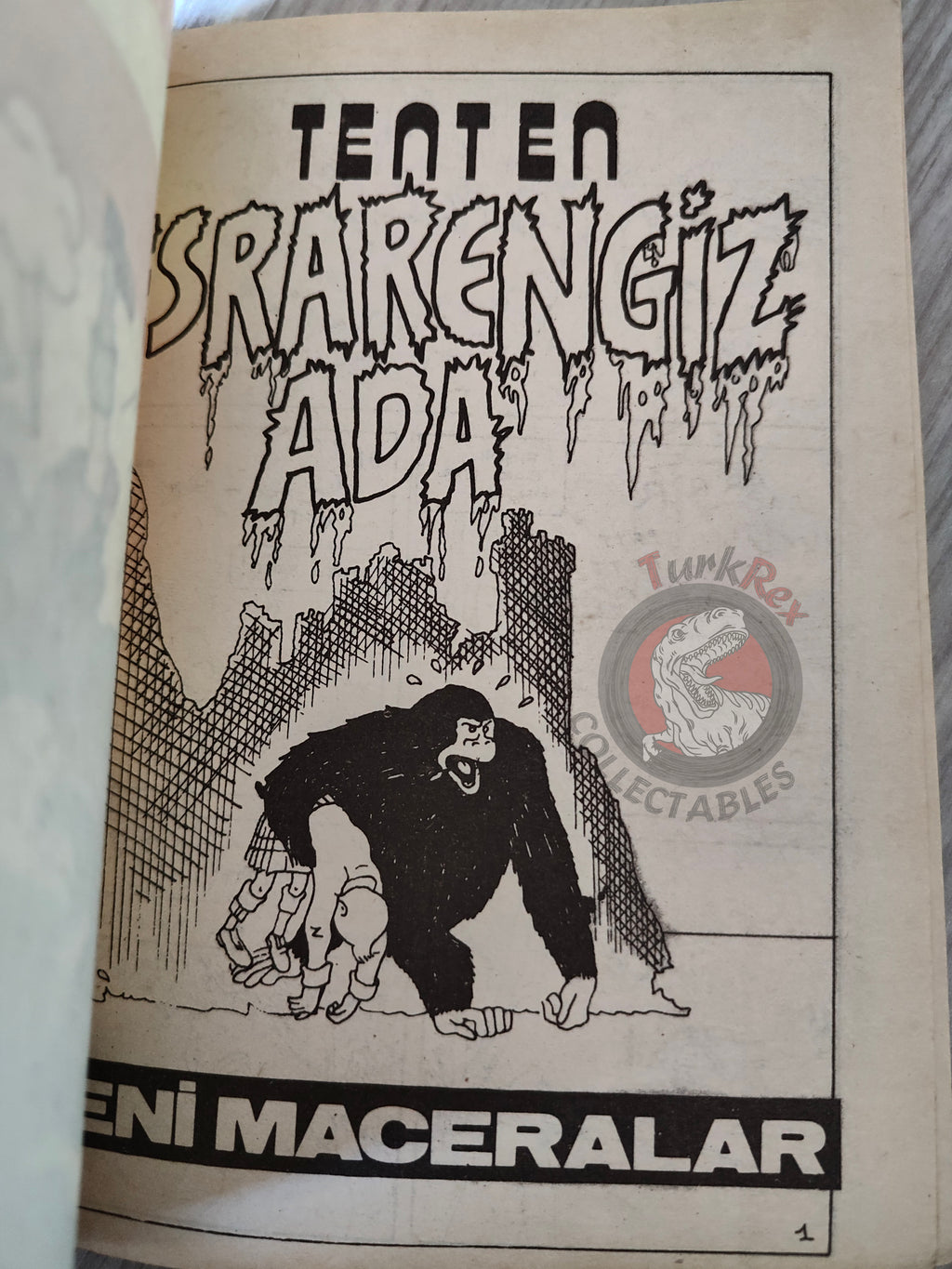 Tintin – The Black Island mid 1980s Turkish Edition Comic Turkey 2
