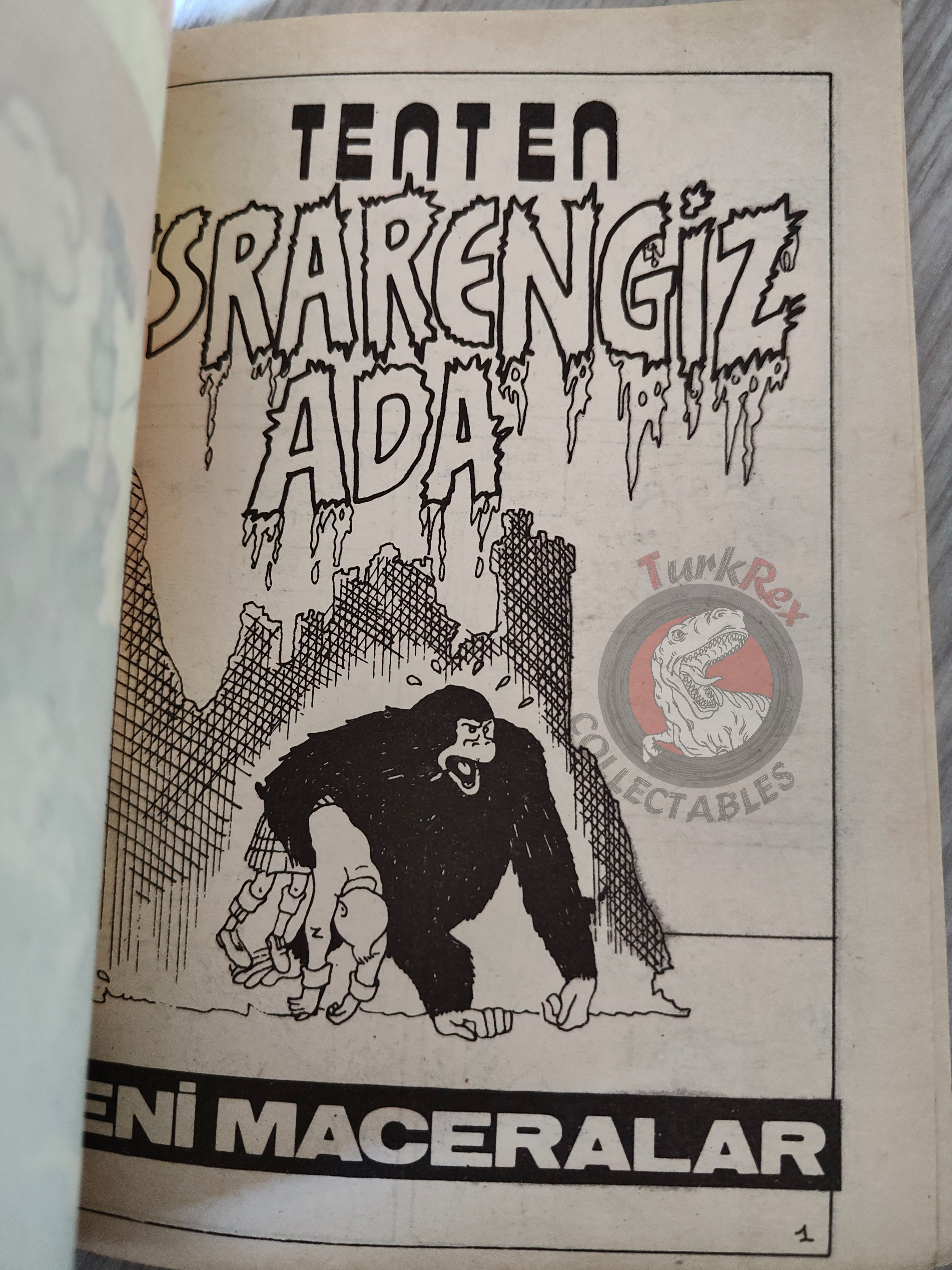 Tintin – The Black Island mid 1980s Turkish Edition Comic Turkey 2