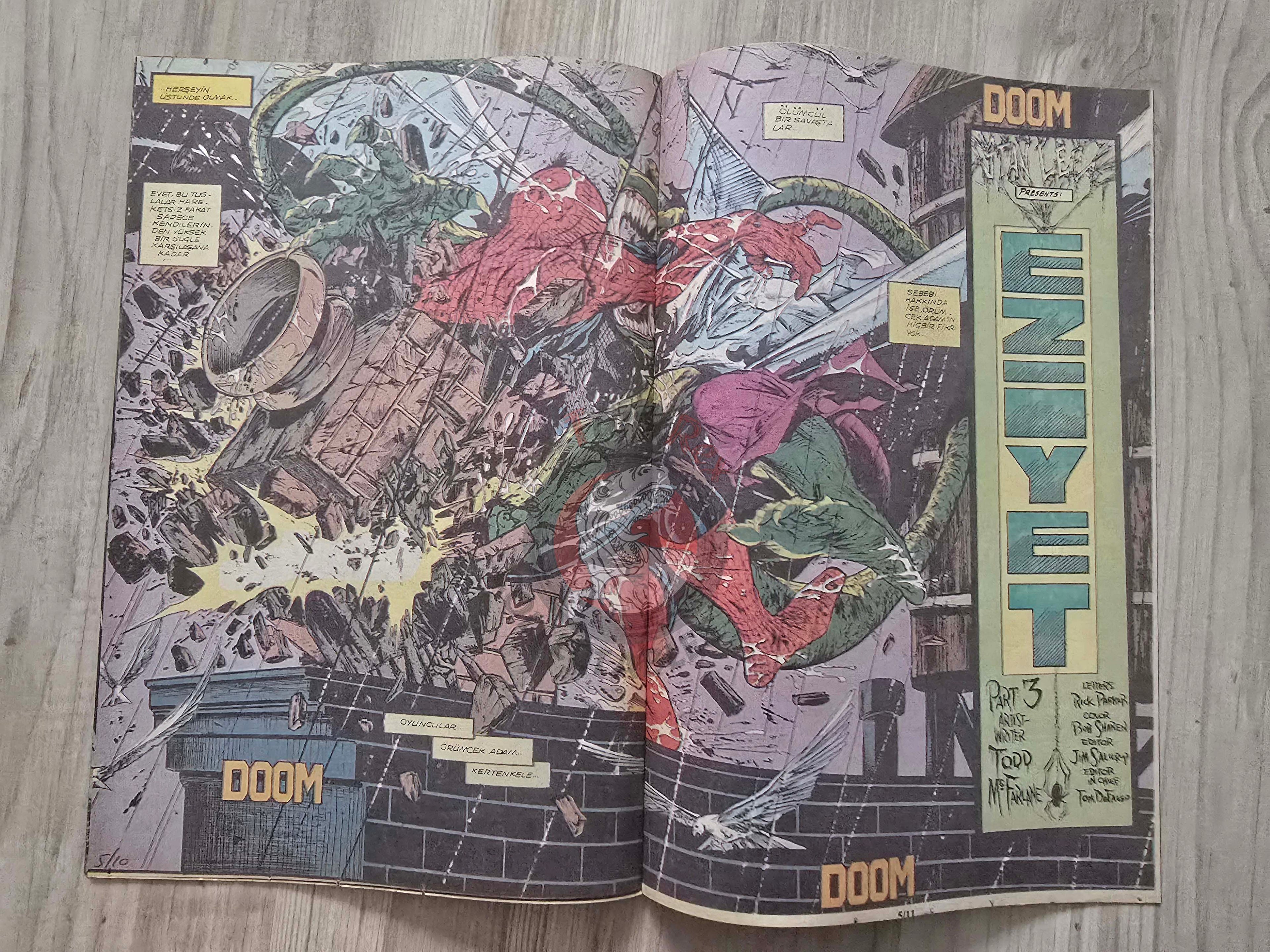 Spider-Man #5 1990s Turkish Comic Turkey Spider-Man #2 Todd McFarlane #3