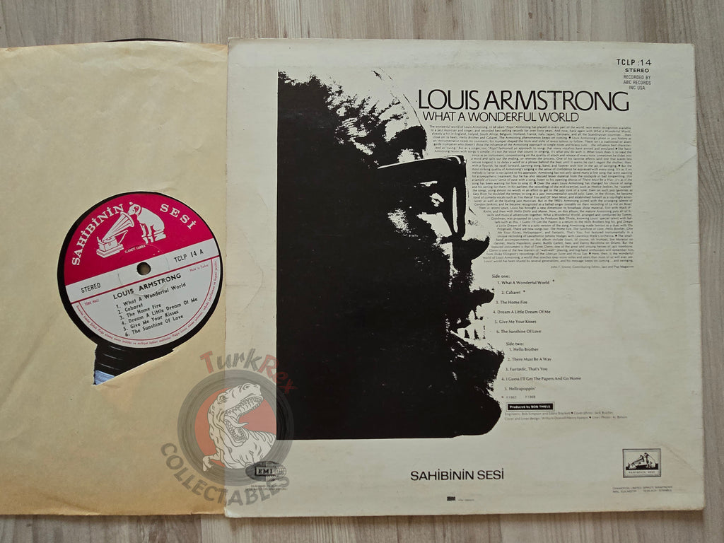 Louis Armstrong – What A Wonderful World Turkish Pressing Vinyl Turkey Edition