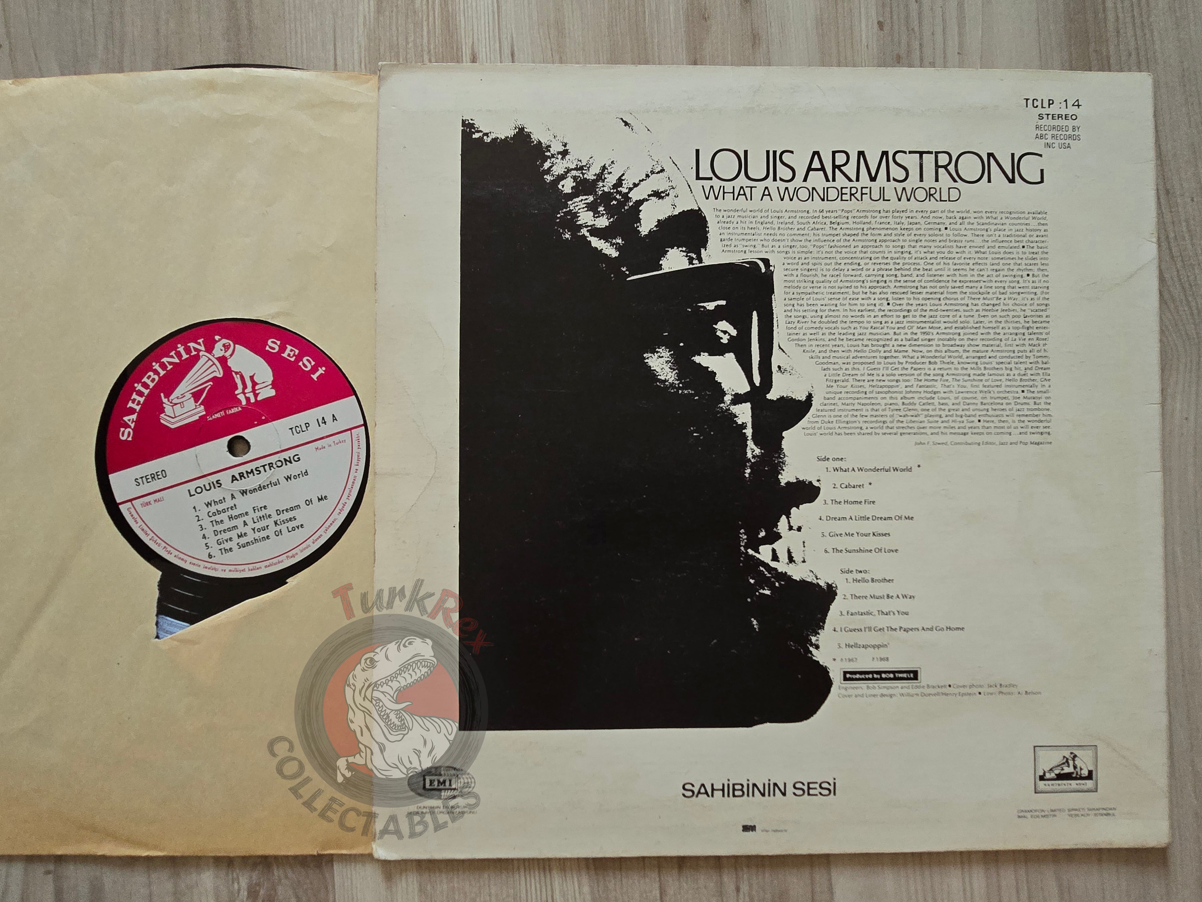 Louis Armstrong – What A Wonderful World Turkish Pressing Vinyl Turkey Edition