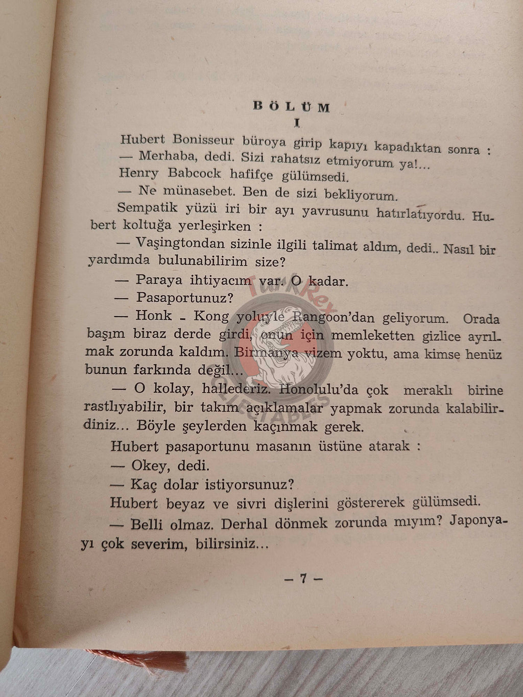 Jean Bruce O.S.S. 117 Atout cœur à Tokyo 1965 HC 1st Turkish Book Turkey John Pratt