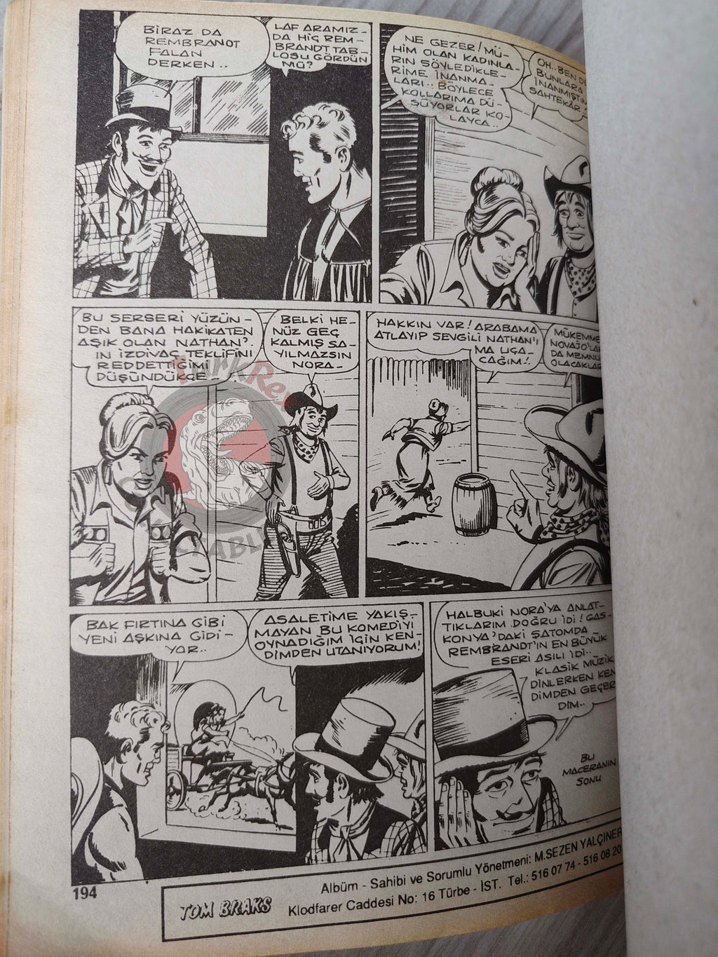 Tom Braks #17 Alan Mistero Ombrax Turkish Comic Turkey EsseGesse