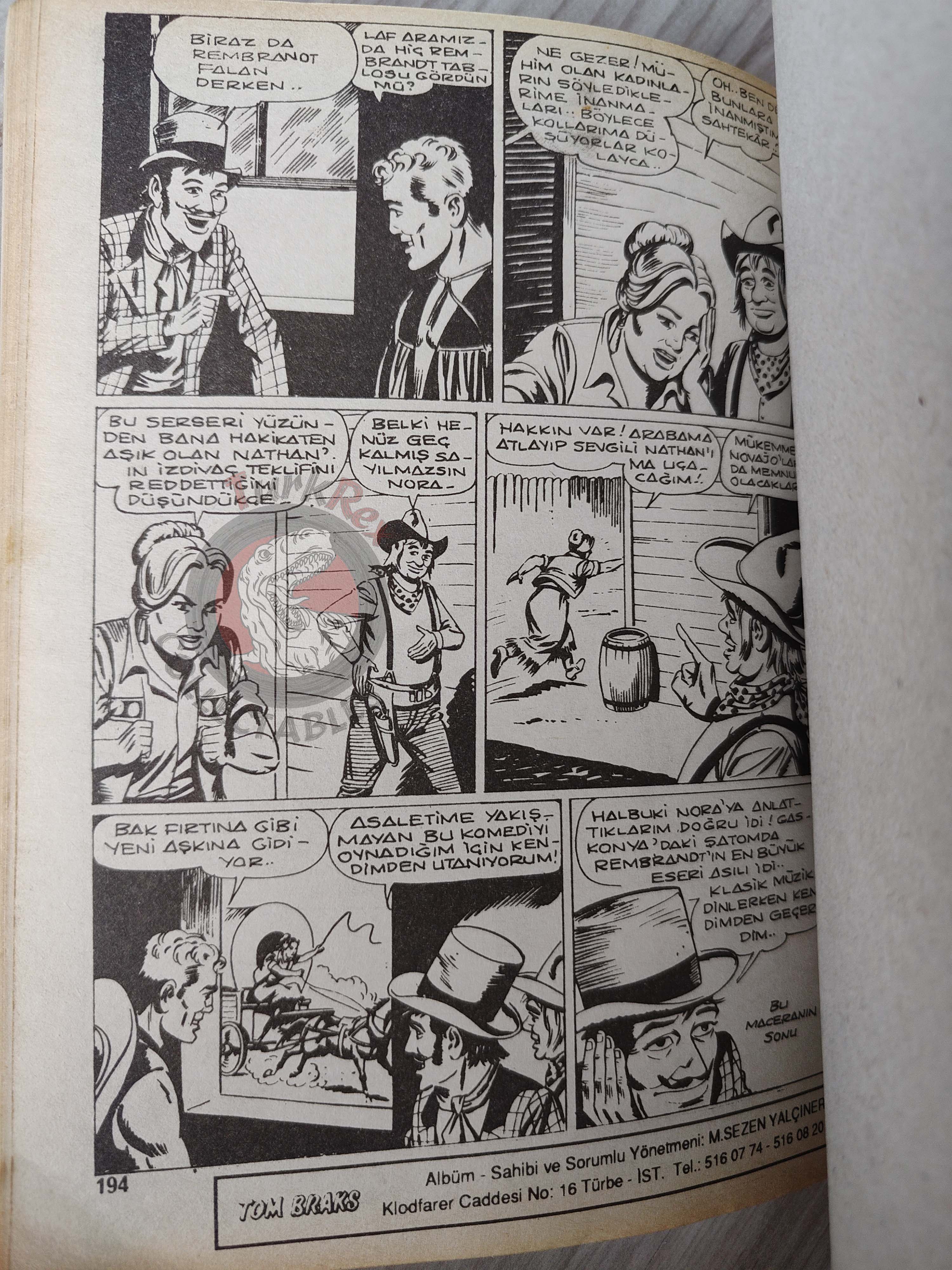 Tom Braks #17 Alan Mistero Ombrax Turkish Comic Turkey EsseGesse