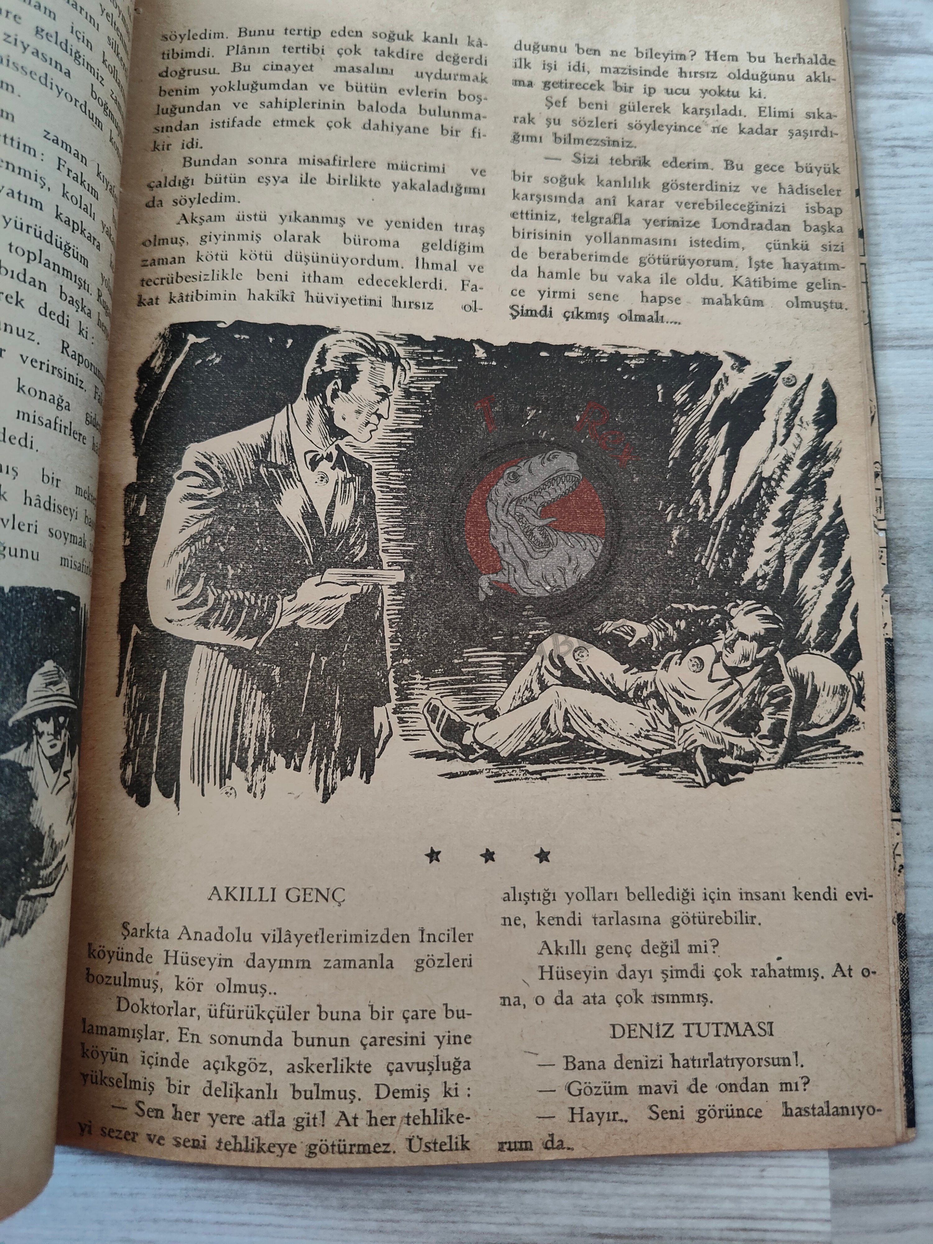 1001 Roman 1943 The Blonde Danger – Revenge Turkish Comic Mag Turkey