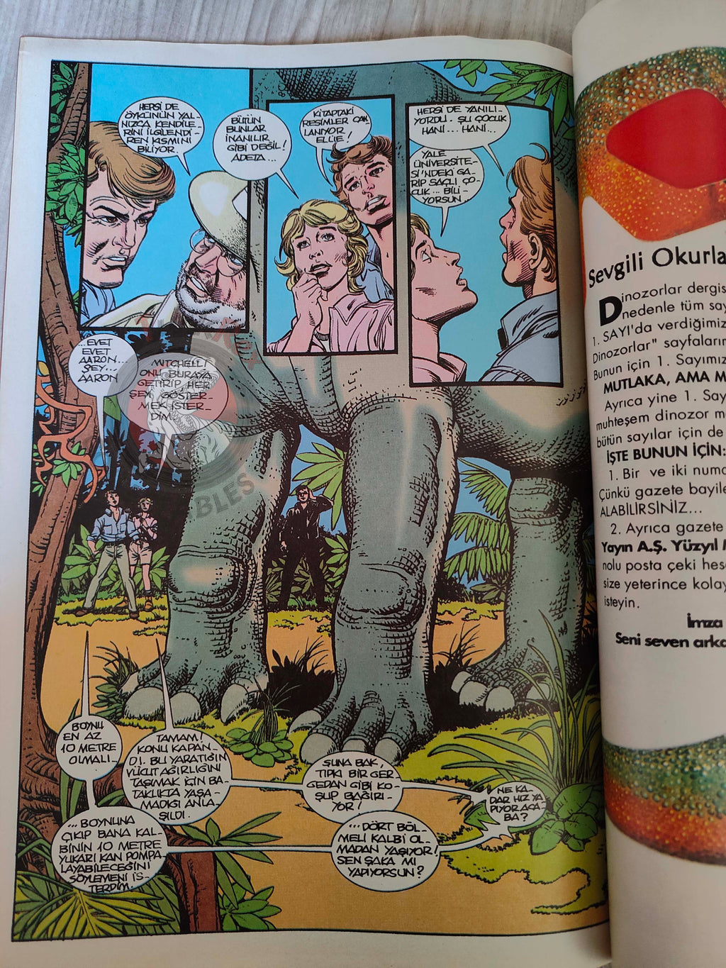 Jurassic Park #4 Turkish Edition Comic Turkey Topps Spielberg