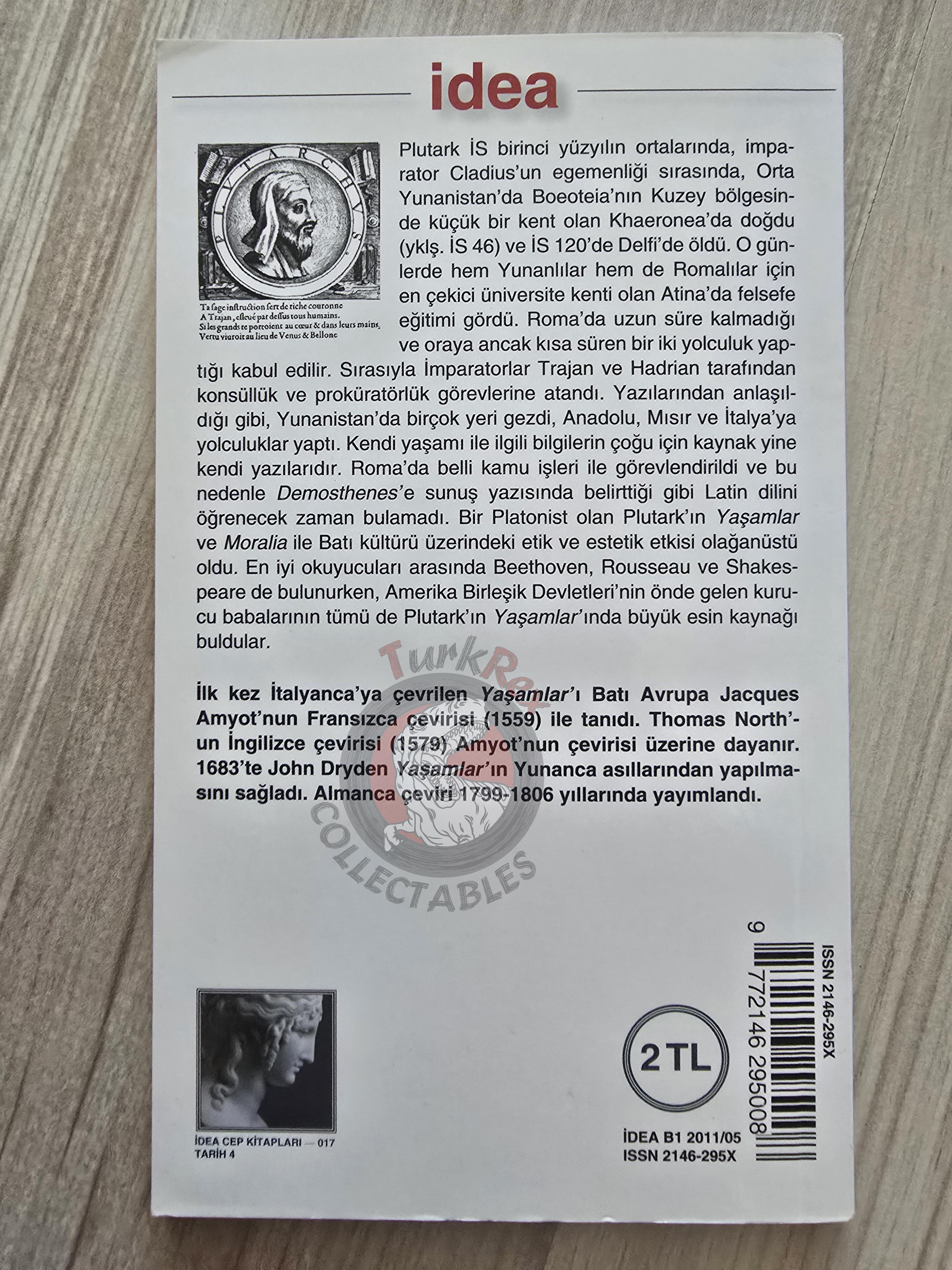 Plutarch – Themistocles and Camillus 2011 Turkish Book Turkey