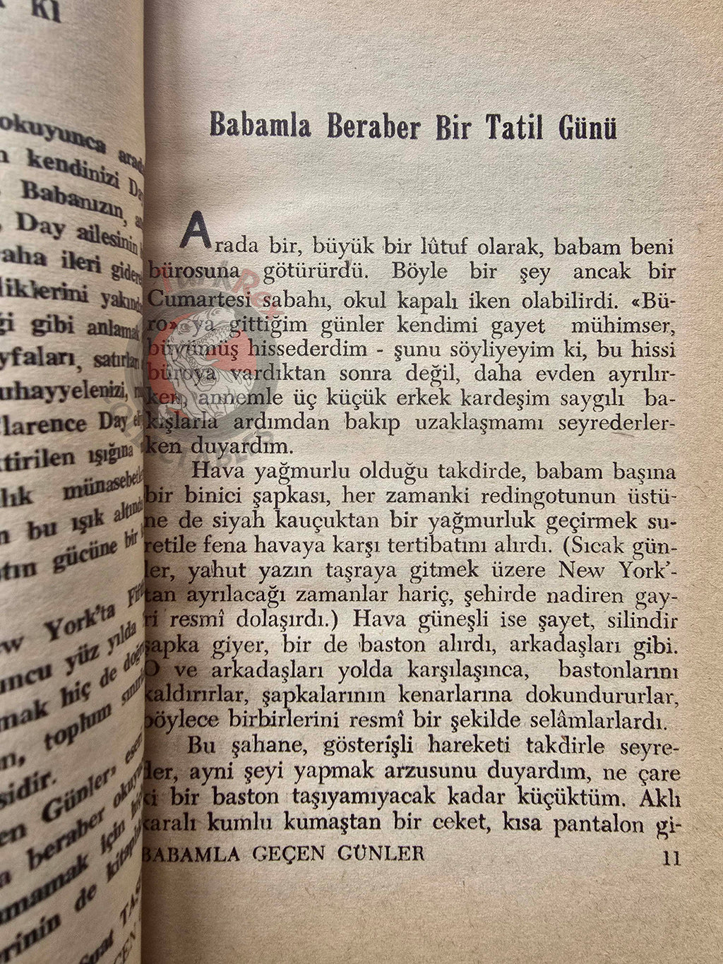 Clarence Day – Life With Father 1954 1st Turkish Book Turkey