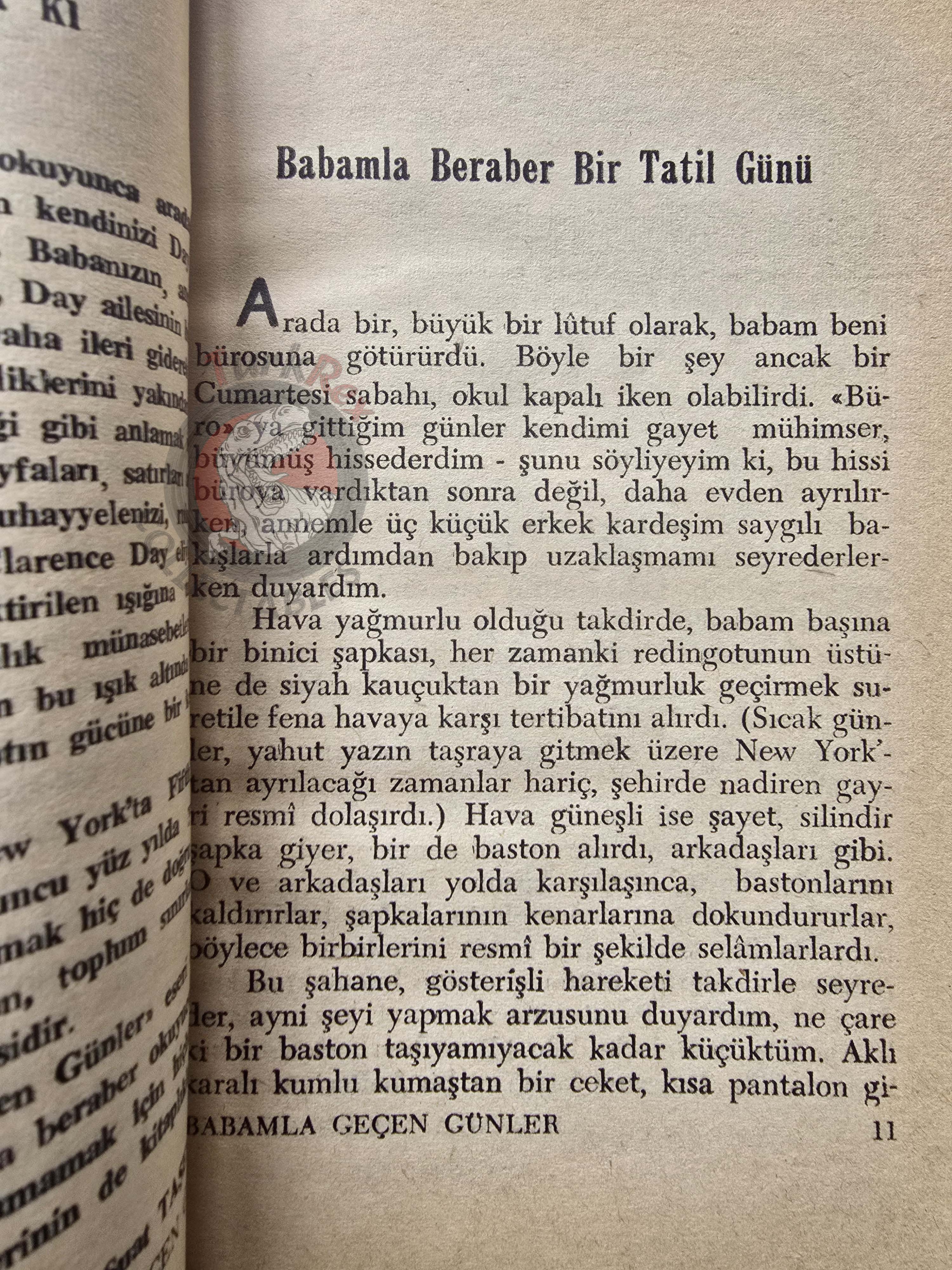 Clarence Day – Life With Father 1954 1st Turkish Book Turkey