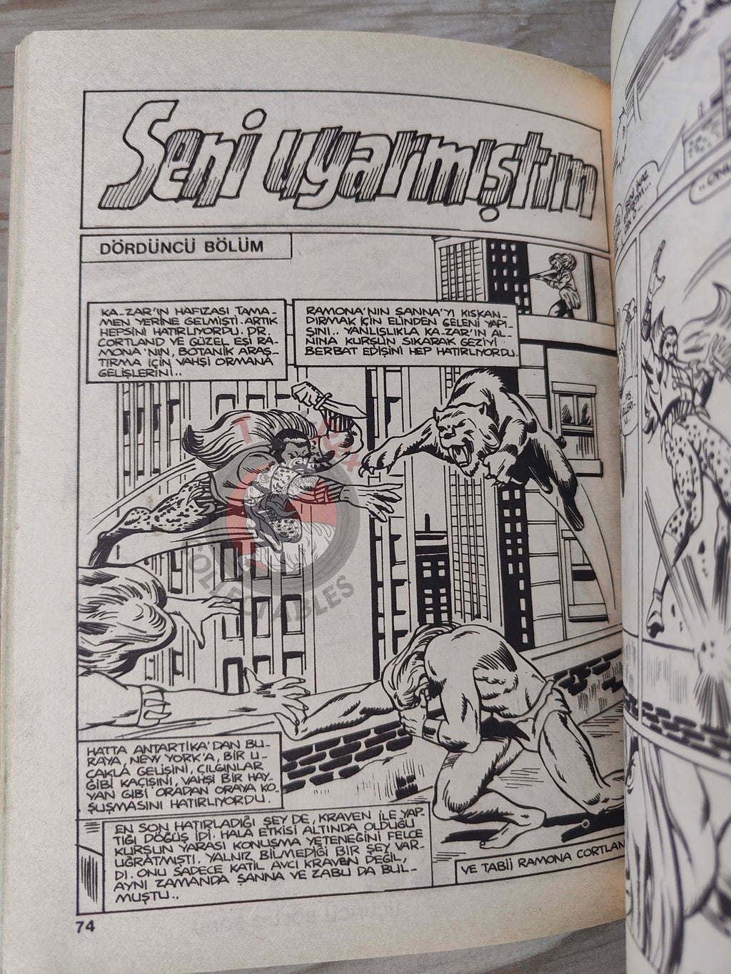 Spider-Man #103 1989 Turkish Comic Turkey Ka-Zar #20 #21 Spectacular Annual #7